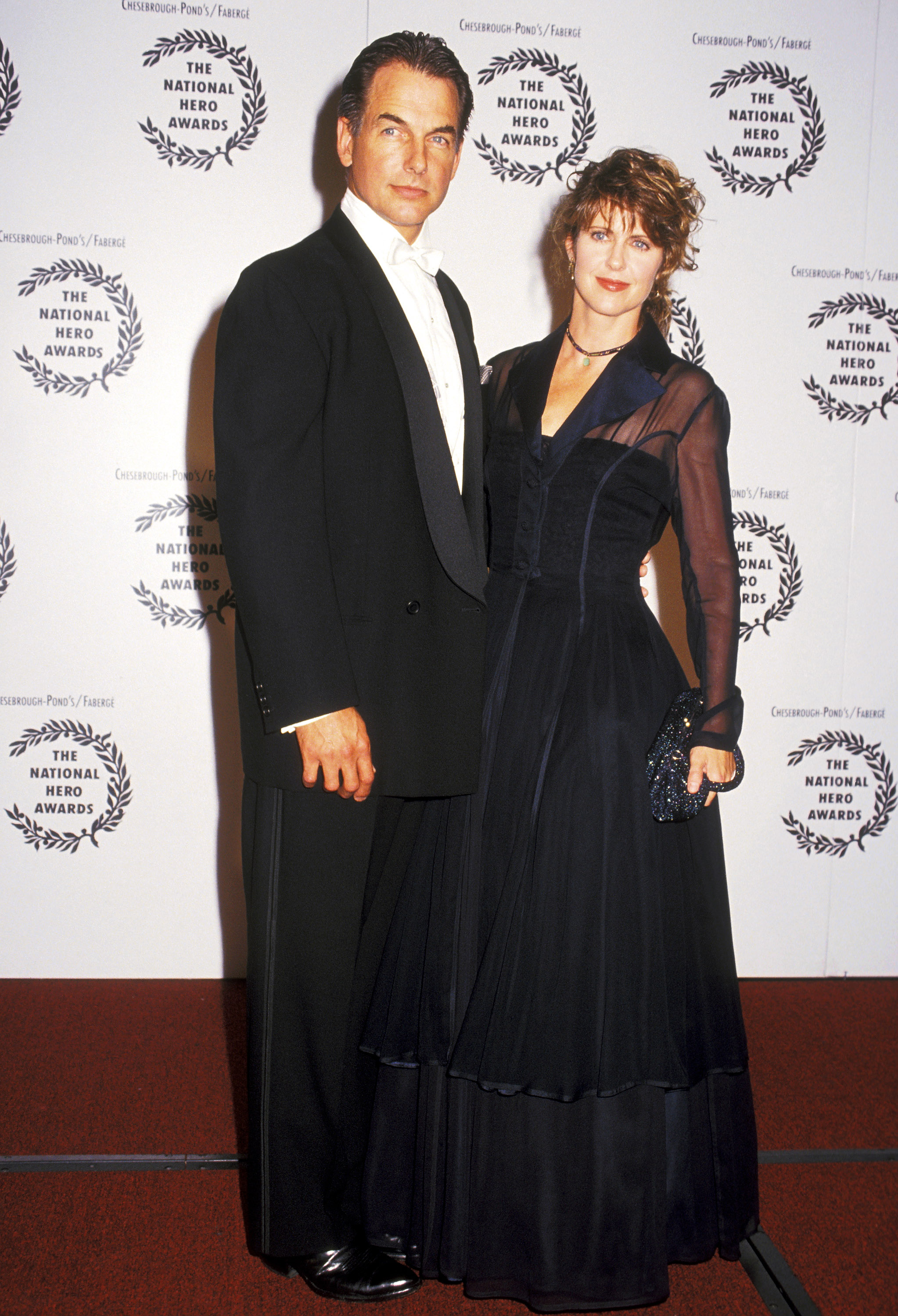 Mark Harmon and Pam Dawber at the National Hero Awards in 1994 | Source: Getty Images