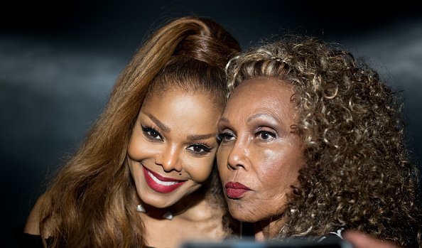 Janet Jackson meets Ja'net Dubois at the Janet Jackson's State Of The World Tour After Party | Photo Getty Images