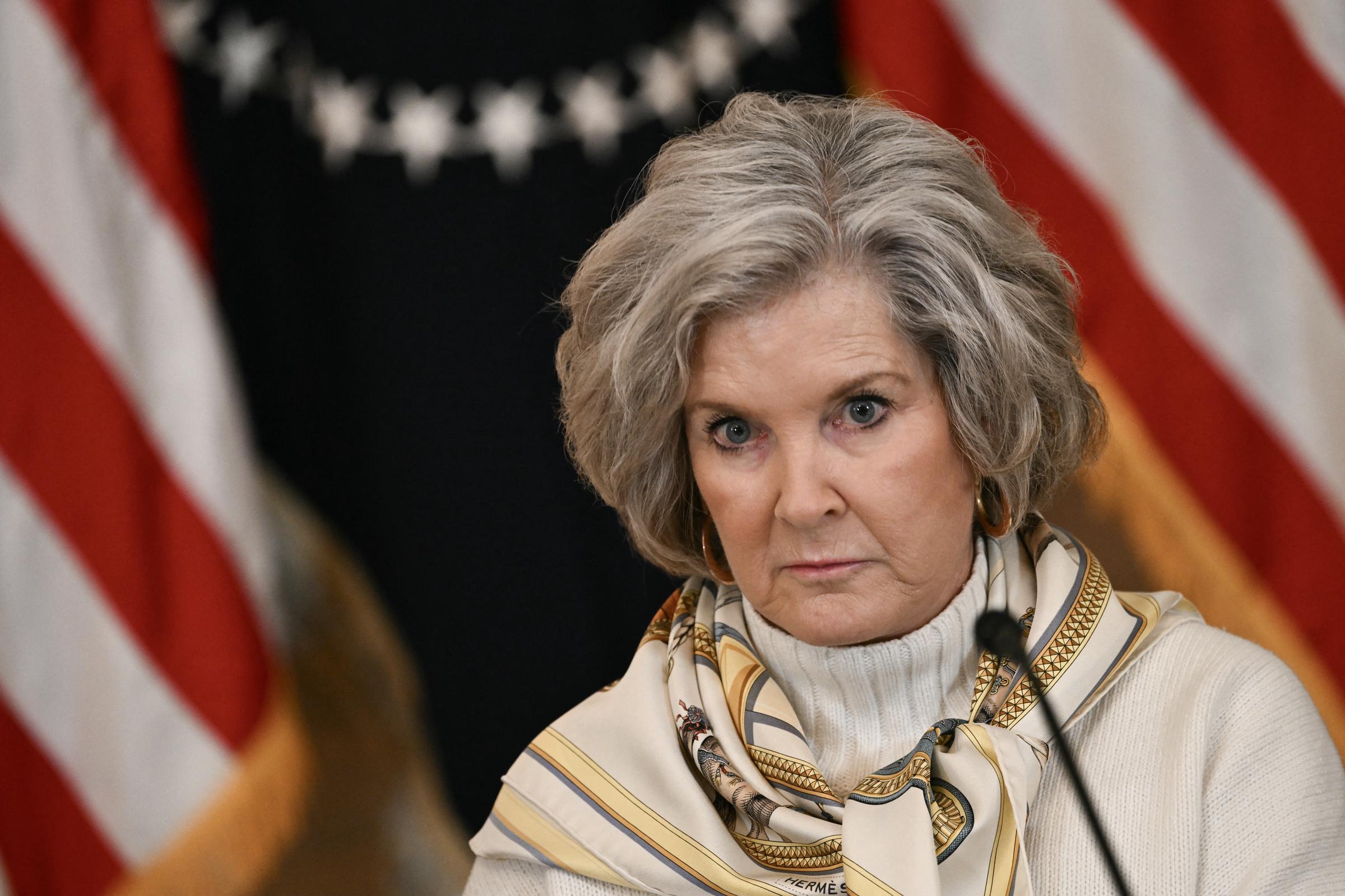 Susie Wiles pictured in the East Room of the White House on March 6, 2026 | Source: Getty Images
