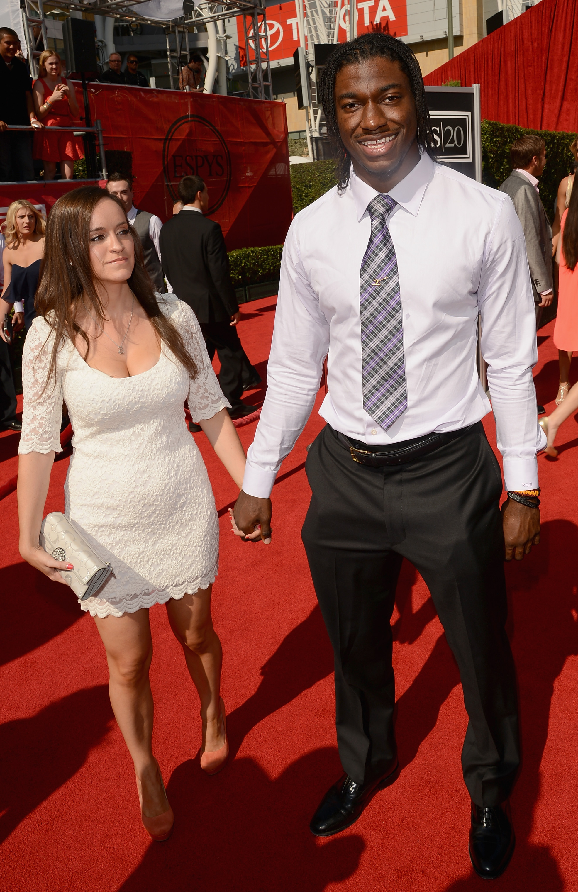 Robert Griffin III and Rebecca Liddicoat at the 2012 ESPY Awards on July 11, 2012 in Los Angeles, California. | Source: Getty Images