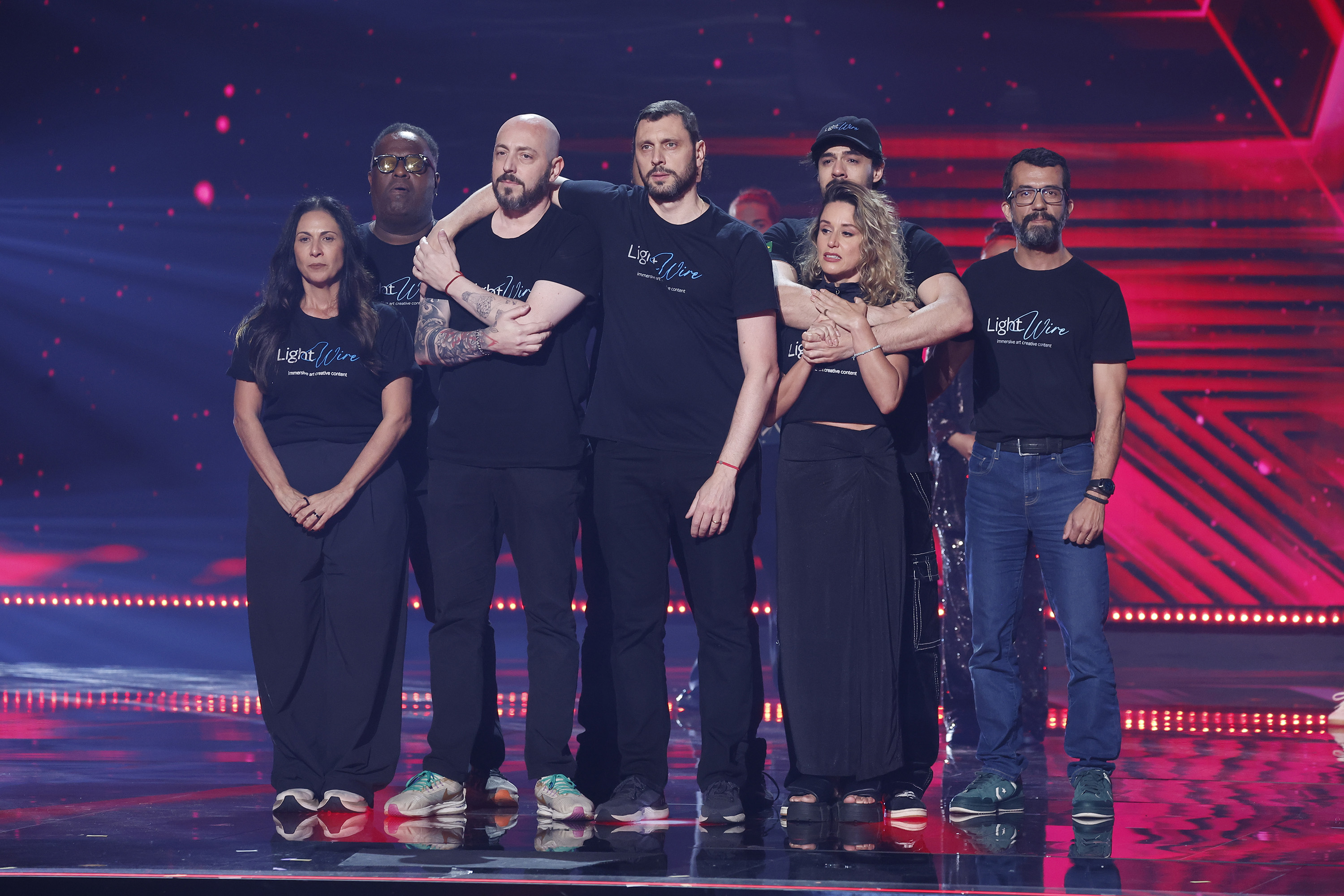 LightWire appears onstage during the Season 20 finale of "America's Got Talent" on September 24, 2025 | Source: Getty Images
