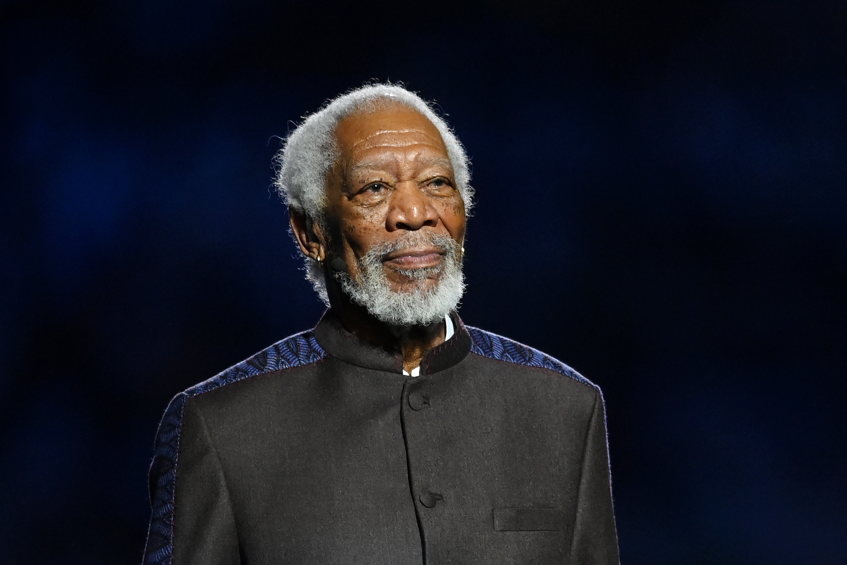 Morgan Freeman performs at the FIFA World Cup Qatar 2022 Group opening ceremony | Source: Getty Images