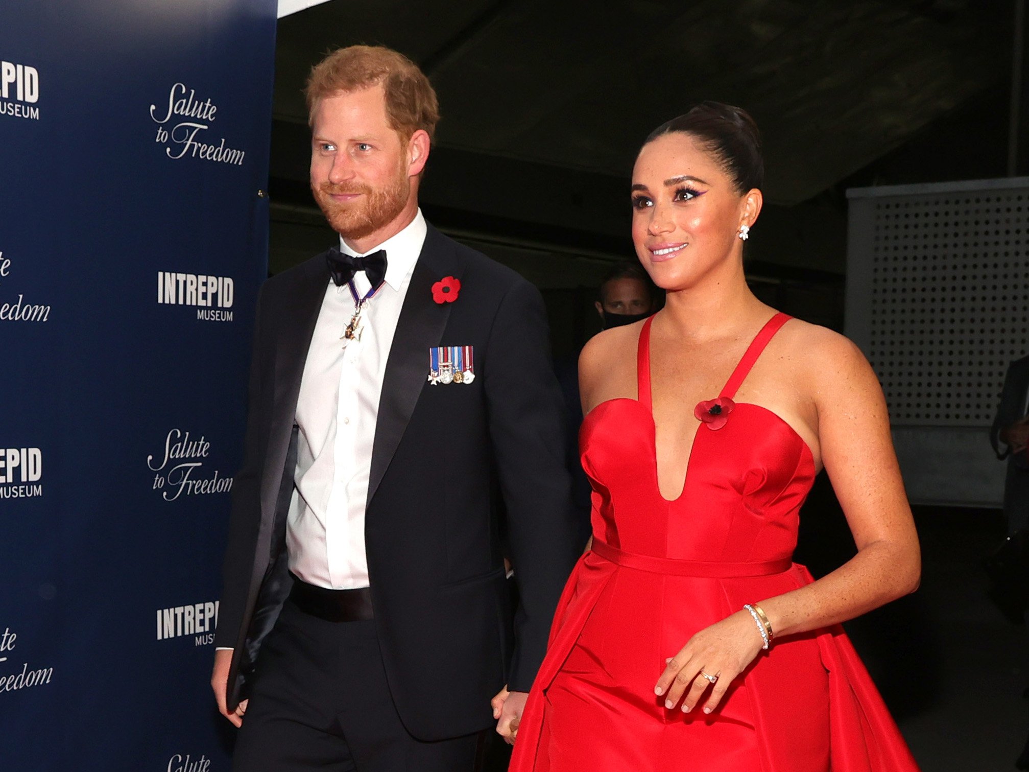 Prince Harry and Duchess Meghan at the Salute To Freedom Gala on November 10, 2021, in New York City. | Source: Getty Images