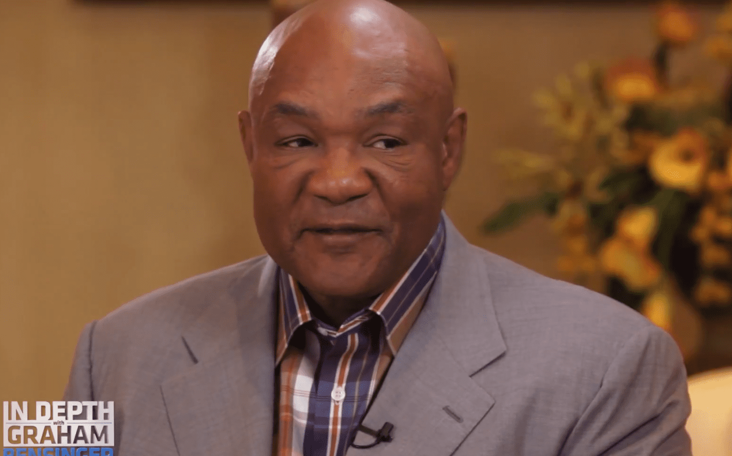 George Foreman on "In Depth" with Graham Bensinger. | YouTube/GrahamBensinger