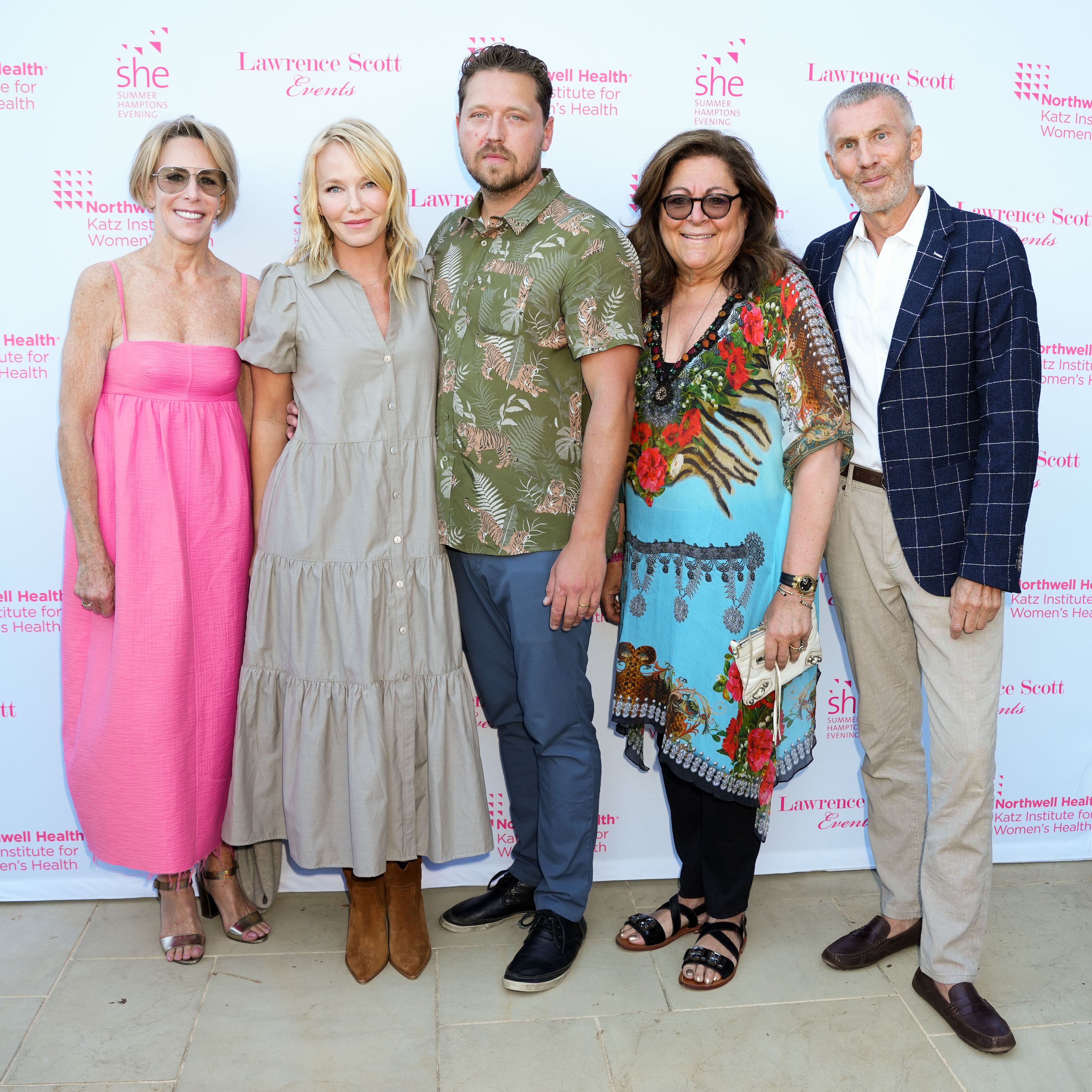 Brett Beldock, Kelli Giddish, Beau Richards, Fern Mallis and Steve Abram attend Northwell Health Annual Summer Hamptons Evening on August 13, 2022. | Source: Getty Images