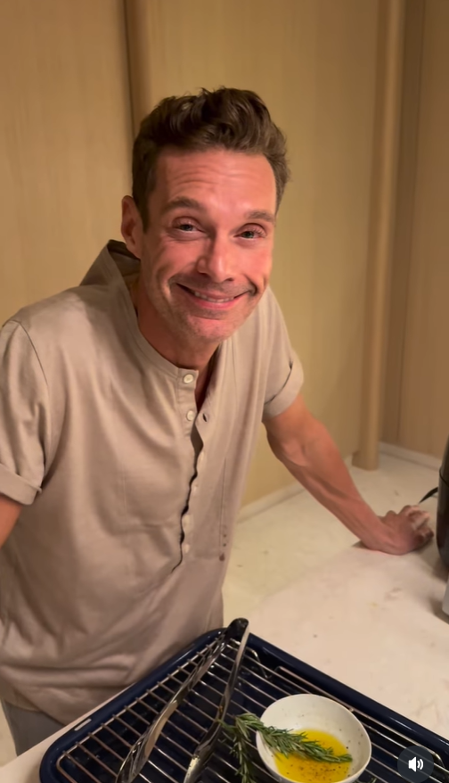 Ryan Seacrest smiles in his video, from a post dated October 1, 2025 | Source: Instagram/ryanseacrest