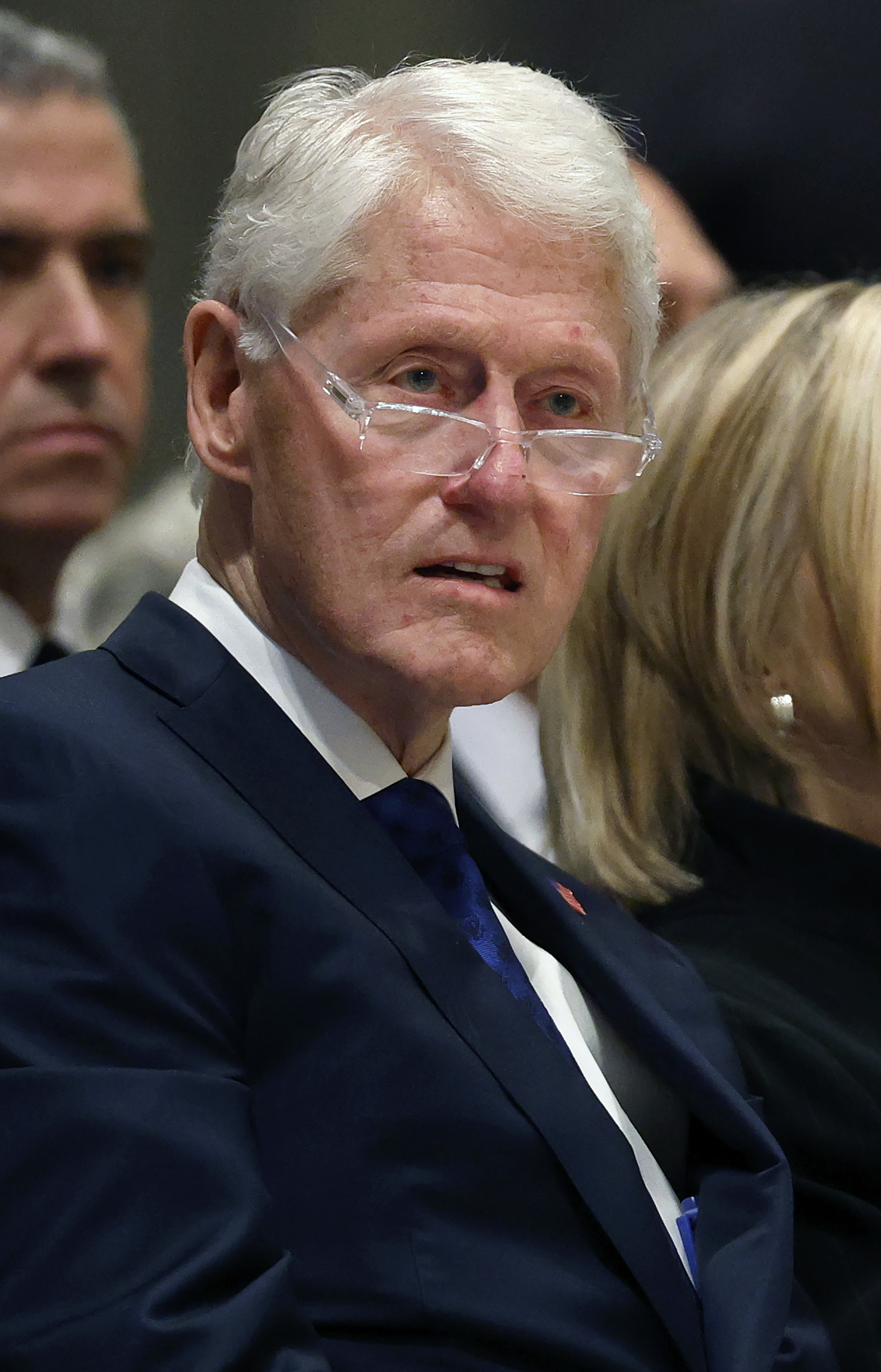 Former U.S. President Bill Clinton at the funeral service of former Labor Secretary Alexis Herman in Washington, D.C., on May 14, 2025. | Source: Getty Images
