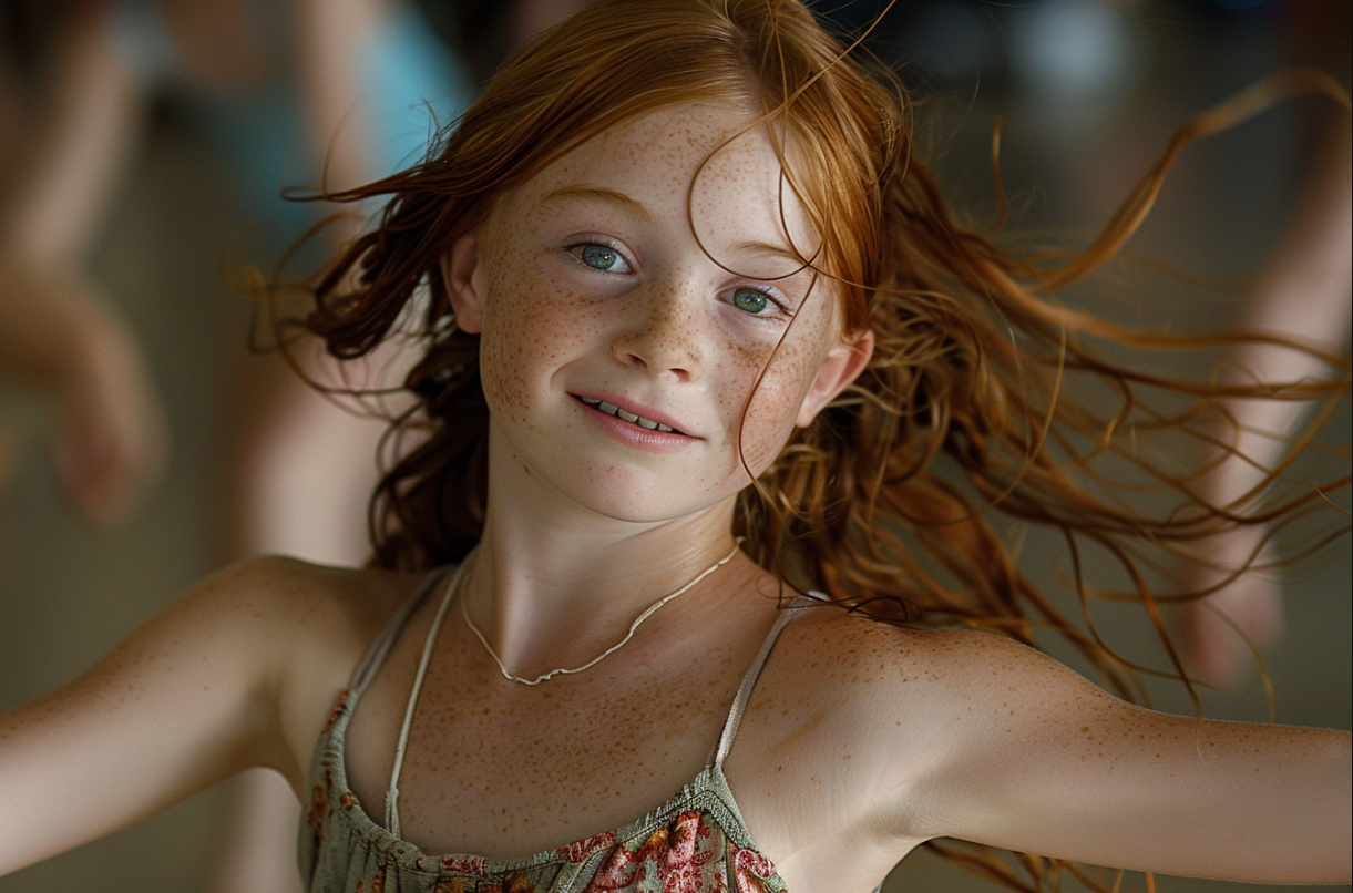 A girl in dance class | Source: Midjourney