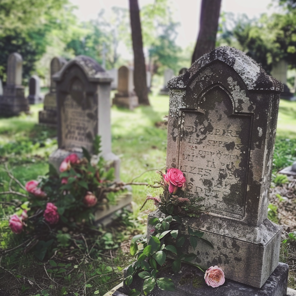 Tombstones next to each other | Source: Midjourney