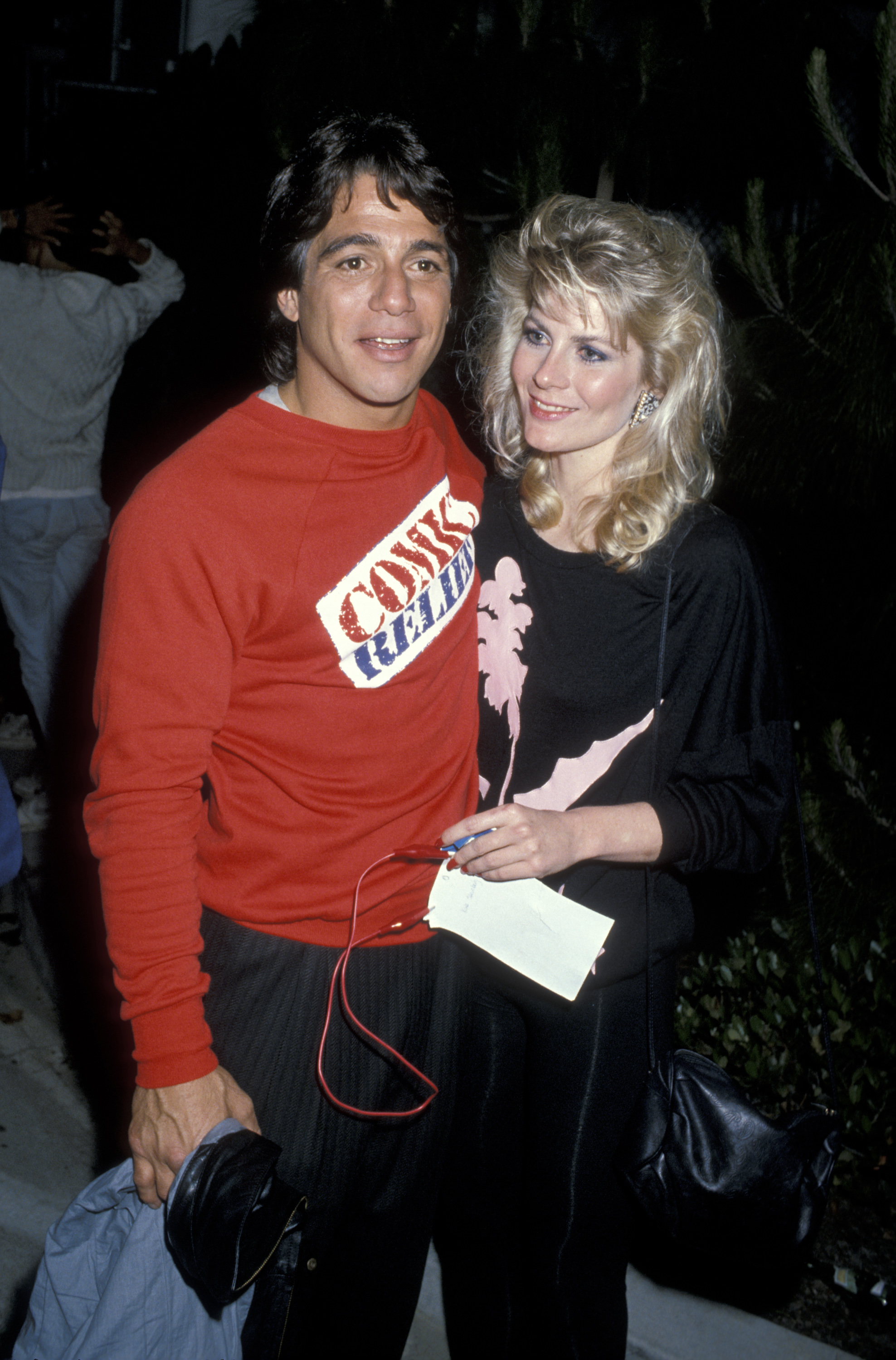 Tony Danza and Tracy Robinson during Comic Relief - March 29, 1986 at Universal Ampitheater in Universal City, California, United States | Source: Getty Images
