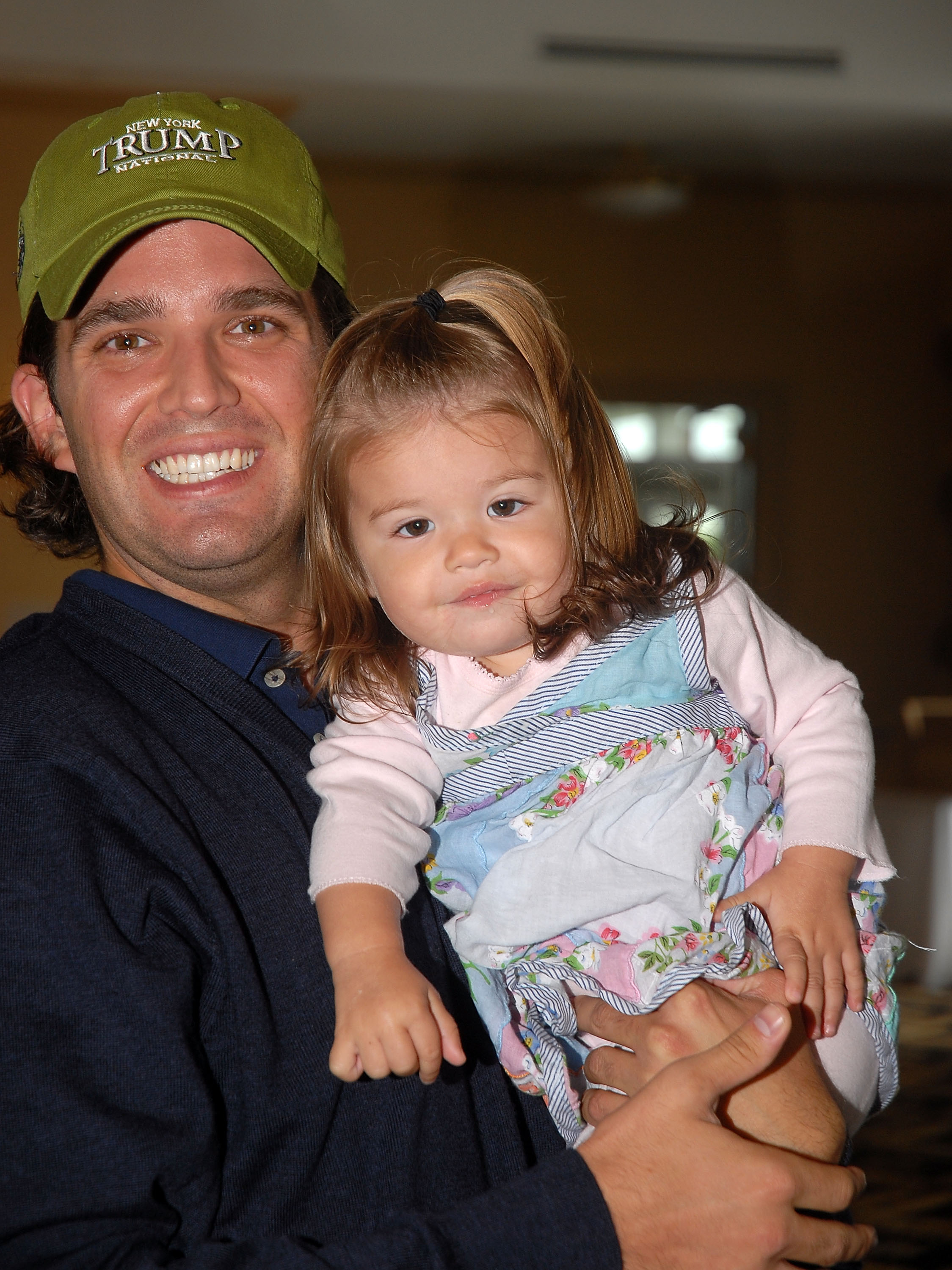 Donald Trump Jr. and his 16 month old daughter Kai Madison Trump attend the 2008 Eric Trump Foundation Golf Outing at the Trump National Golf Club on September 16, 2008 in Westchester, New York | Source: Getty Images