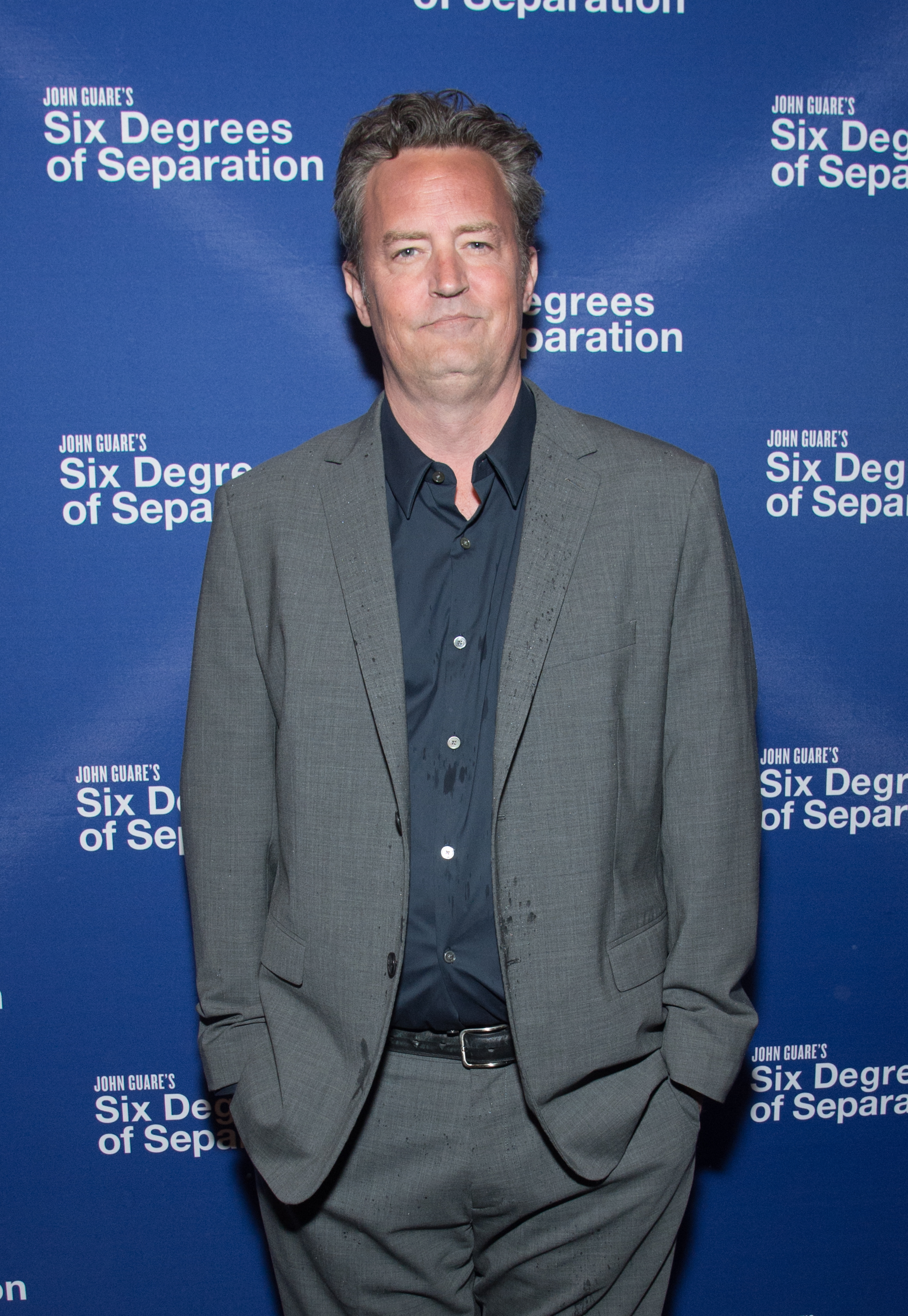 Matthew Perry at the "Six Degrees of Separation" opening night celebration in New York City on April 25, 2017 | Source: Getty Images