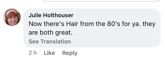 A fan's comment on People's Facebook post of Cyndi Lauper and Rod Stewart while on tour in Australia and New Zealand on April 3, 2023 | Source: Facebook/People