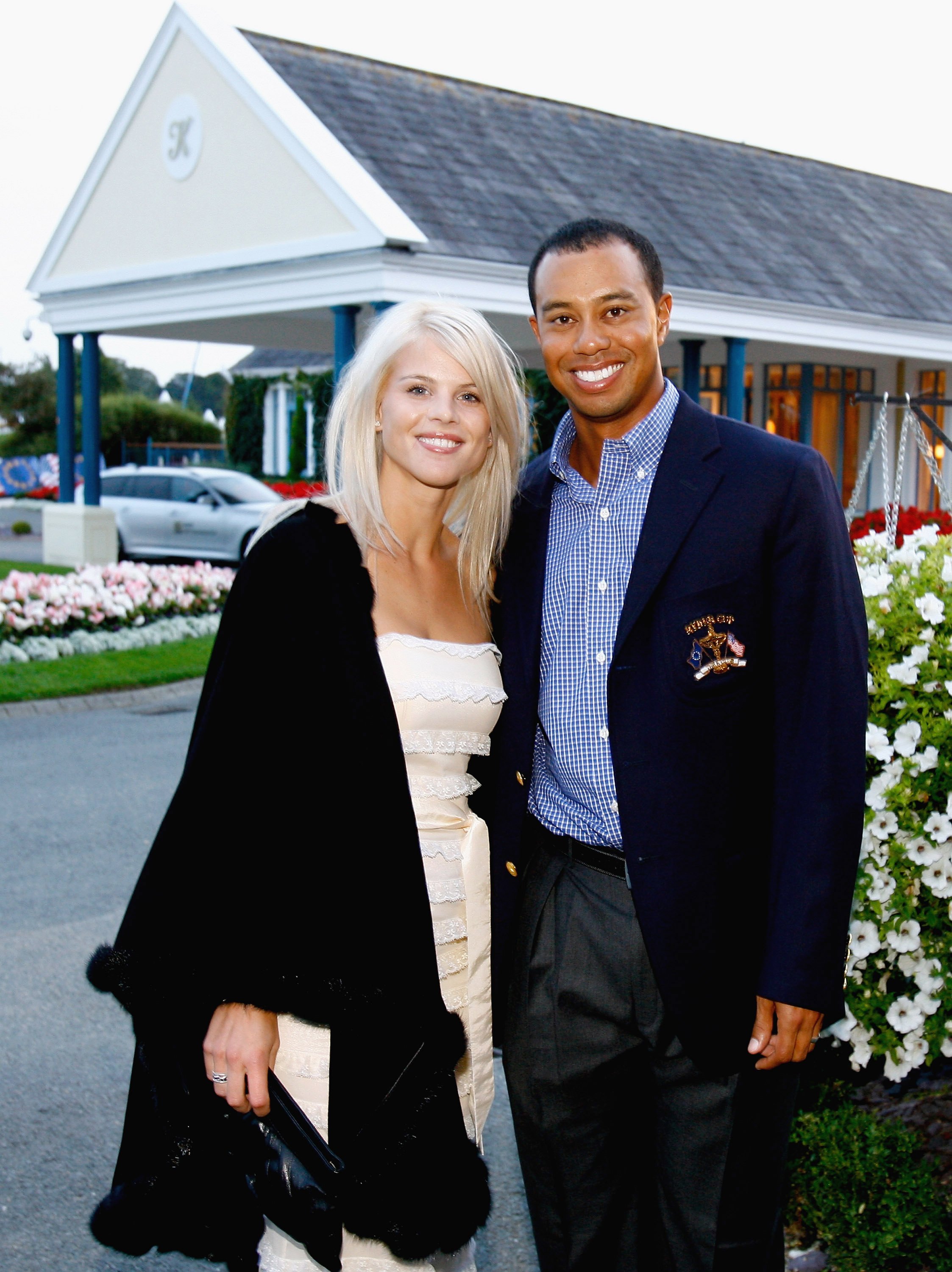 Elin Nordegren and Tiger Woods at the Welcome Dinner after the first official practice day of the Ryder Cup in Straffan, Co. Kildare, Ireland on September 19, 2006. | Source: Getty Images