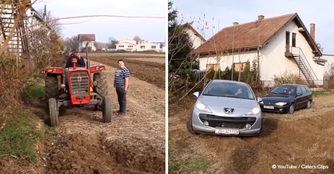 Farmer tired of people parking cars on his land ploughs field to block them