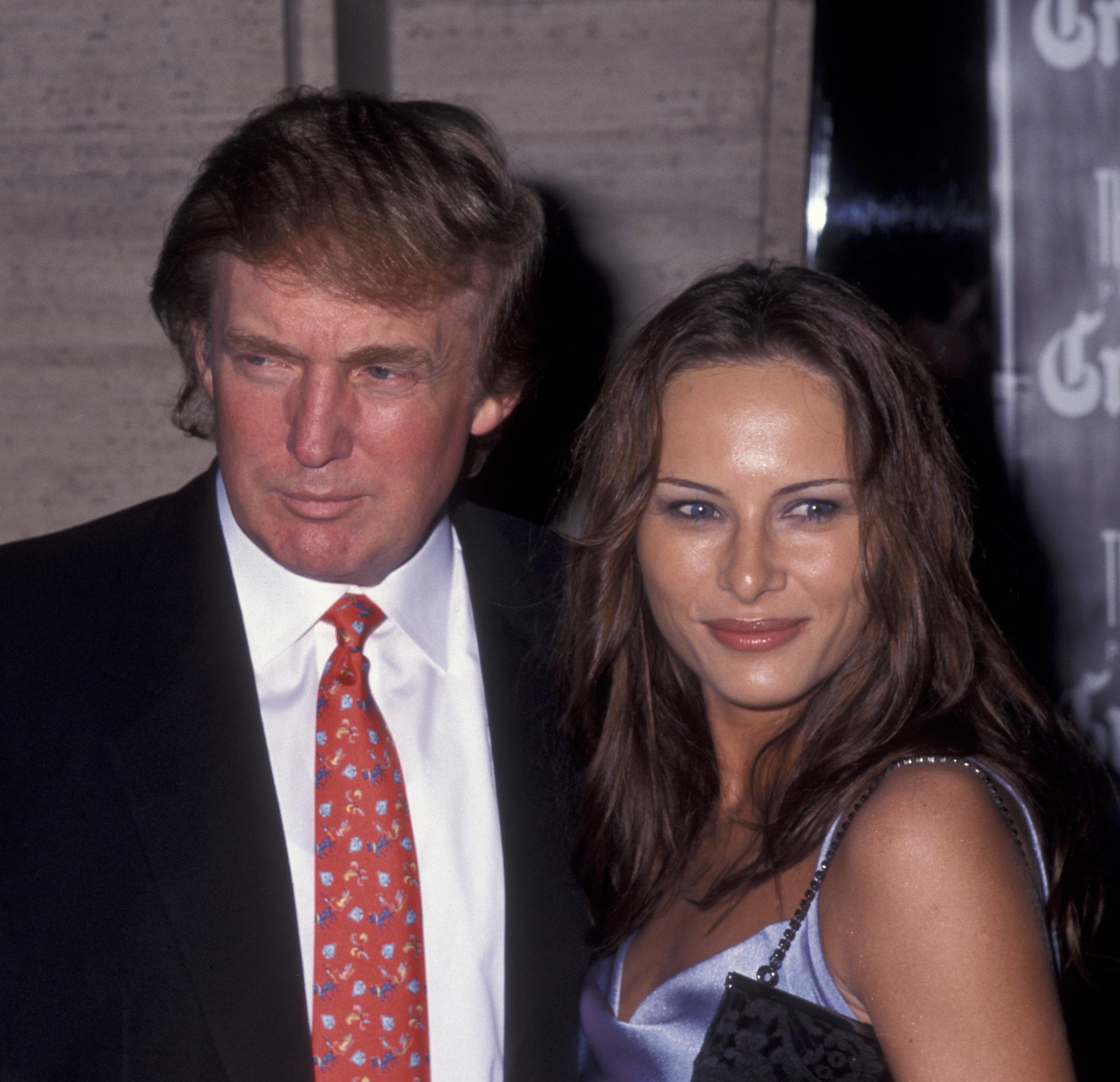 Donald Trump and Melania Knauss attend the premiere of "Celebrity" on September 25, 1998 at Avery Fisher Hall at Lincoln Center in New York City. | Source: Getty Images