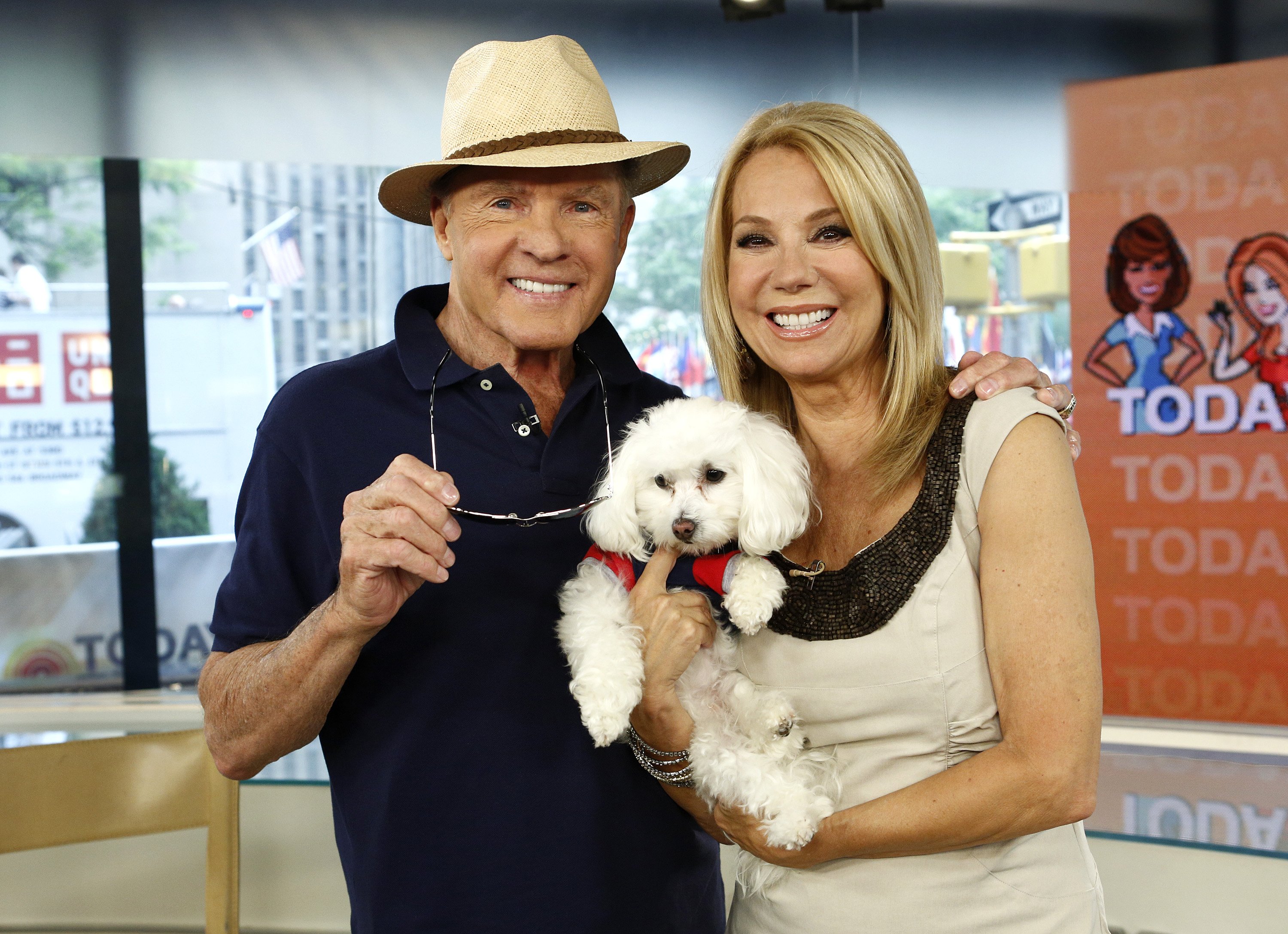 Frank Gifford and Kathie Lee Gifford appear on NBC News' "Today" show. | Source: Getty Images