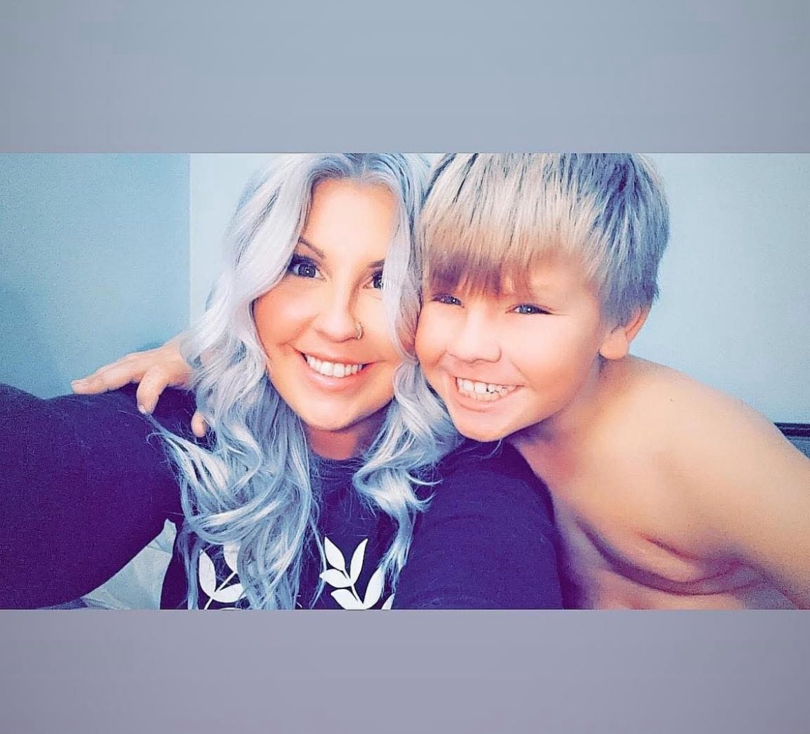 Jourdan Feasby with one of her sons, from a post dated December 8, 2025 | Source: Facebook/jourdan.feasby