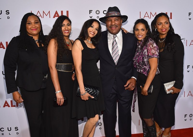 Maryum Ali, Khaliah Ali-Camacho, Jamillah Ali-Joyce, Rahman Ali, Rasheda Ali-Walsh and Hana Ali on October 8, 2014 in Hollywood, California | Photo: Getty Images Maryum Ali, Khaliah Ali-Camacho, Jamillah Ali-Joyce, Rahman Ali, Rasheda Ali-Walsh and Hana Ali on October 8, 2014 in Hollywood, California | Photo: Getty Images