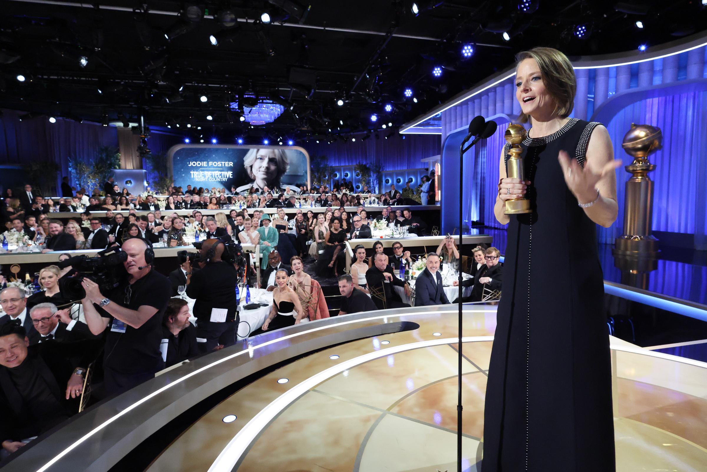 Jodie Foster at the 82nd Annual Golden Globes in Beverly Hills, California on January 5, 2025 | Source: Getty Images