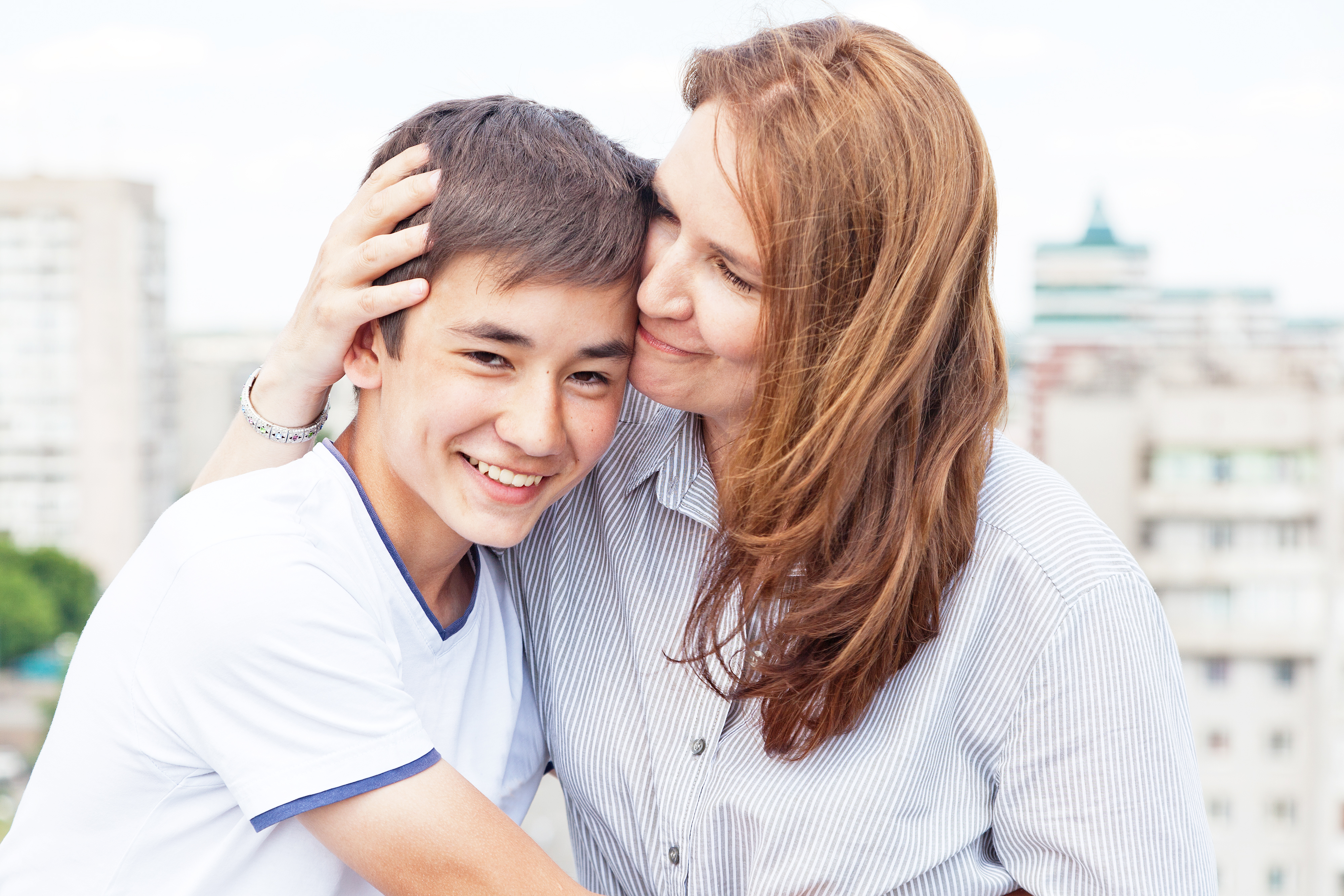 Mom happy with son | Shutterstock