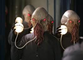 The Ood don't speak with their mouths. Image Source: BBC. YouTube/Doctor Who The Ood don't speak with their mouths. Image Source: BBC. YouTube/Doctor Who