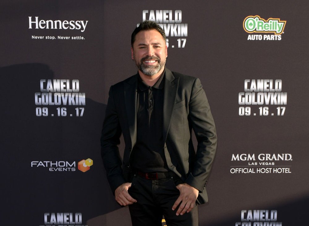 Oscar De La Hoya attends the Canelo Alvarez and Gennady Golovkin press tour at AVALON Hollywood on June 22, 2017 in Los Angeles, California. I Image: Getty Images.