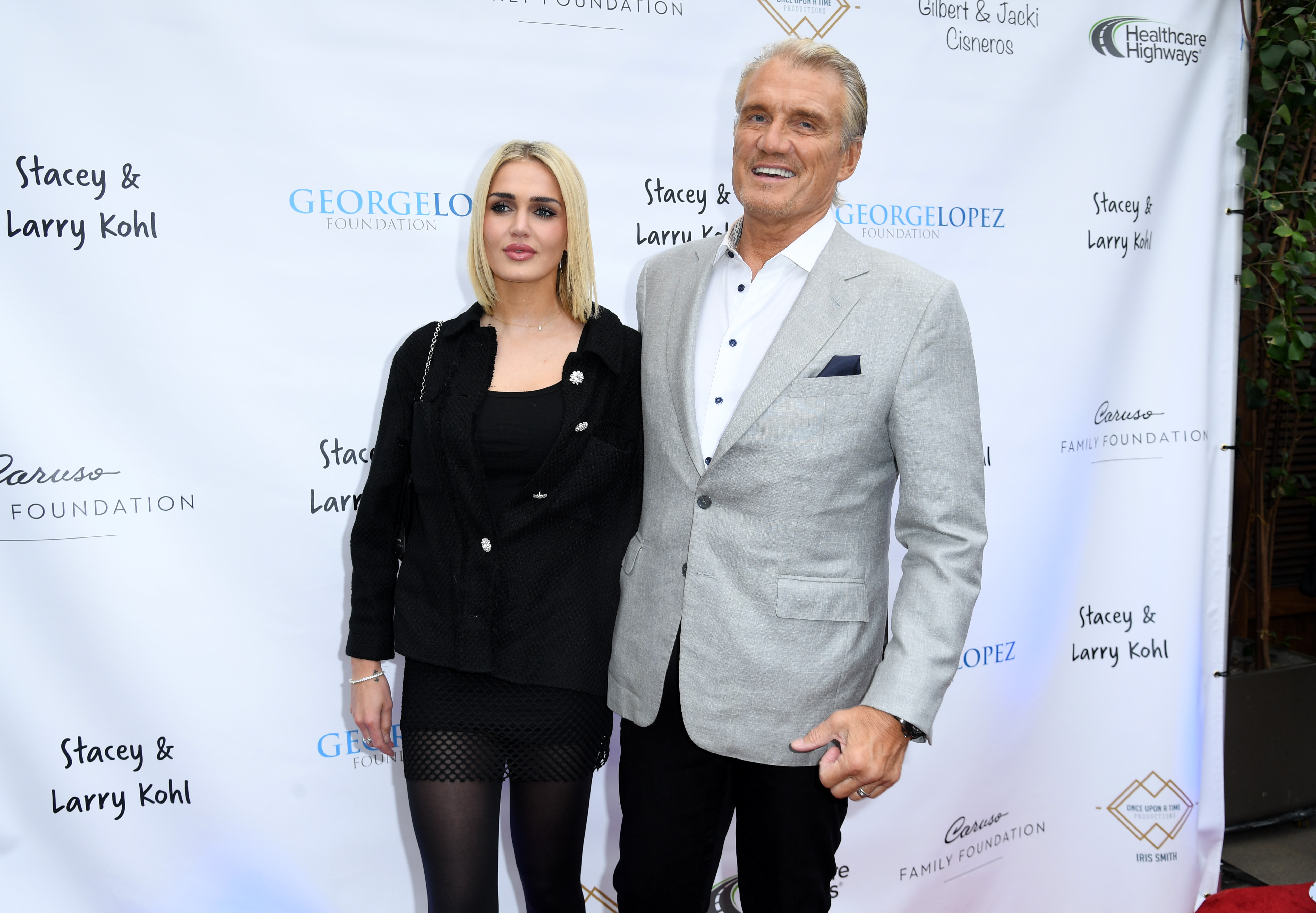 Dolph Lundgren and Emma Krokdal in California in 2023 | Source: Getty Images