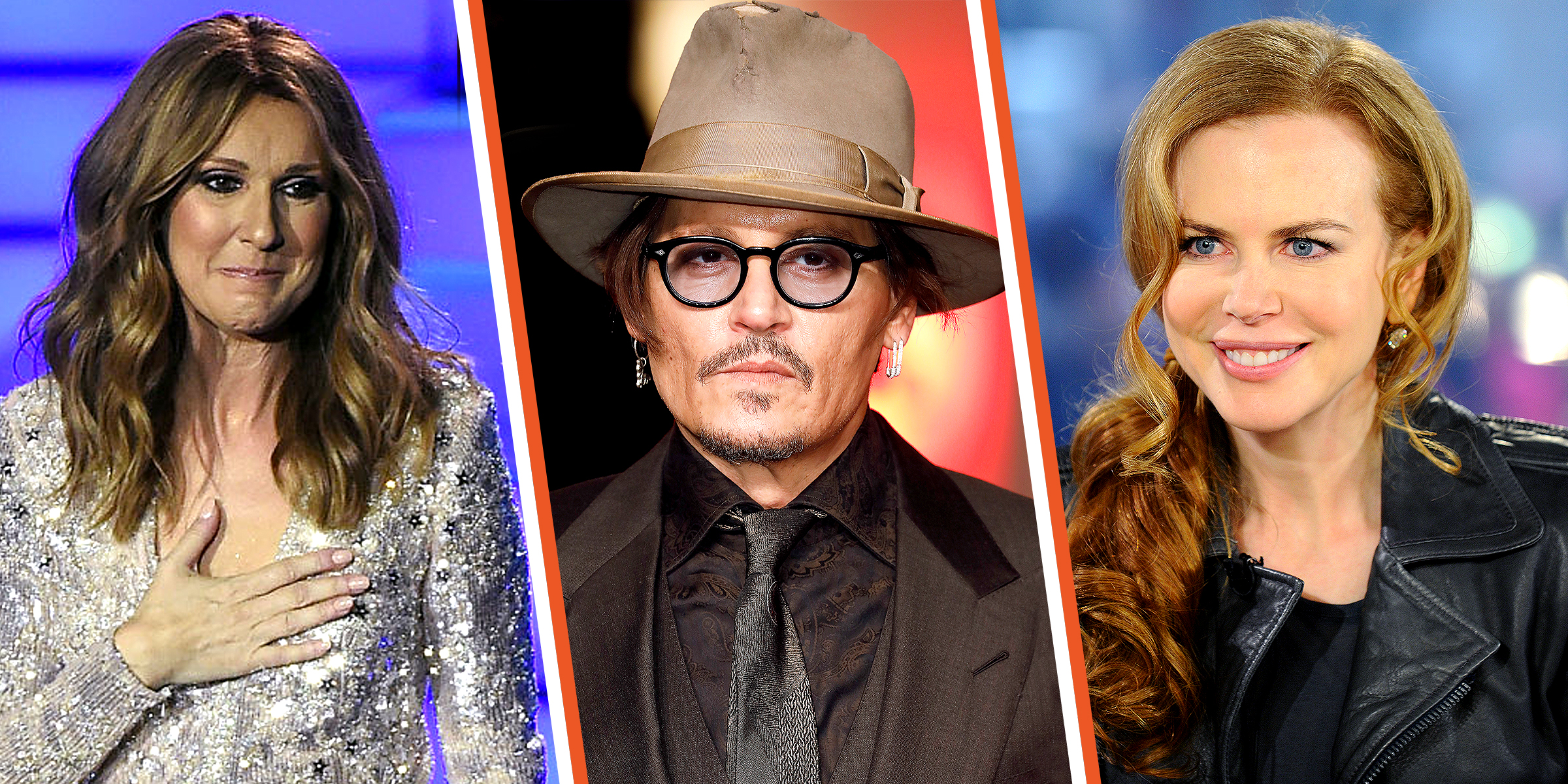 Celine Dion | Johnny Depp | Nicole Kidman | Source: Getty Images