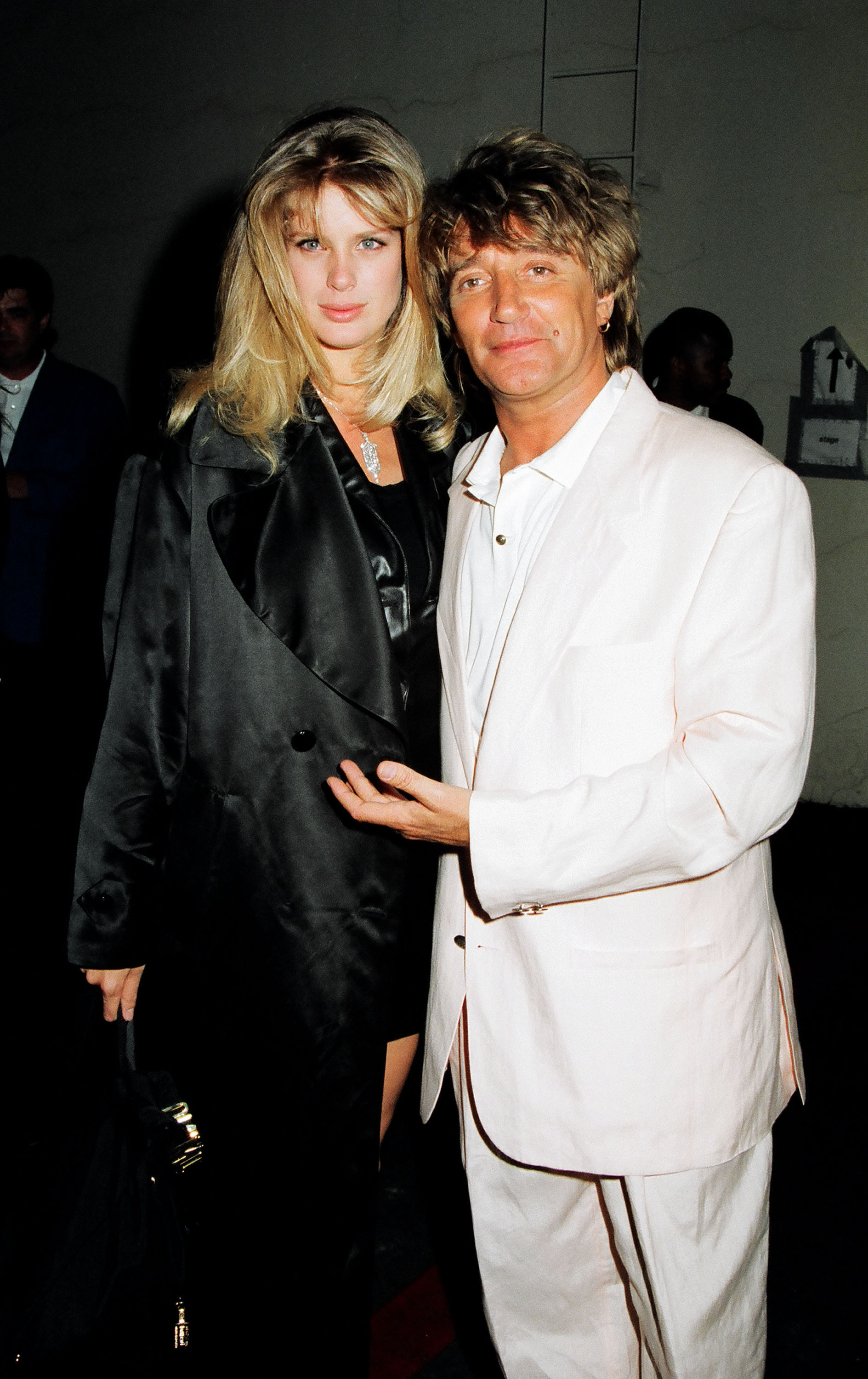 Rachel Hunter and Rod Stewart during 1993 MTV Movie Awards at Sony Studios on June 7, 1993, in Culver City, California. | Source: Getty Images