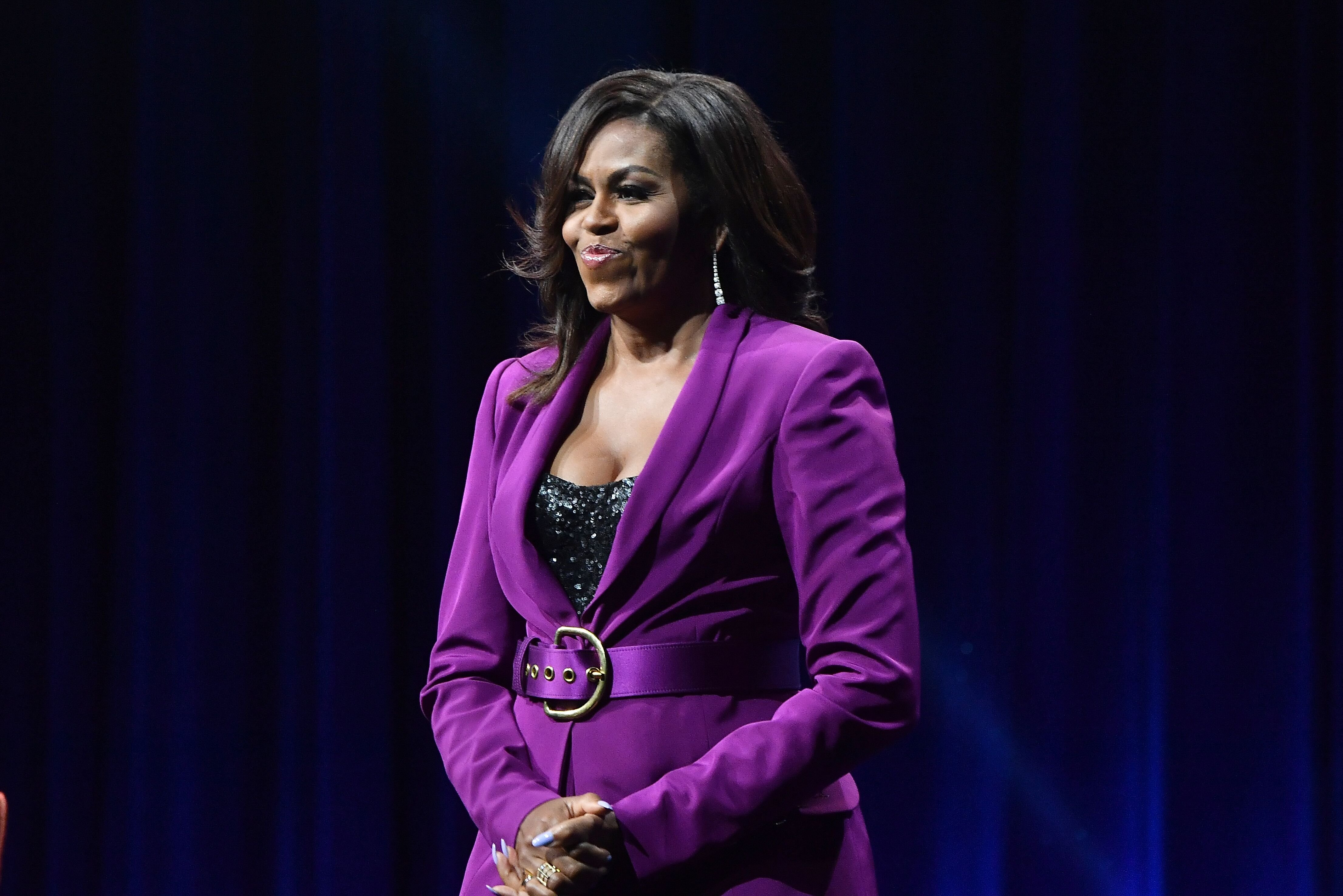Michelle Obama in Atlanta, on her promotional tour for "Becoming"/ Source: Getty Images