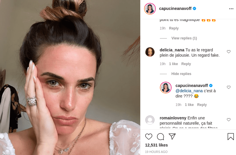 Capture des commentaires. | Photo : capucineanavoff