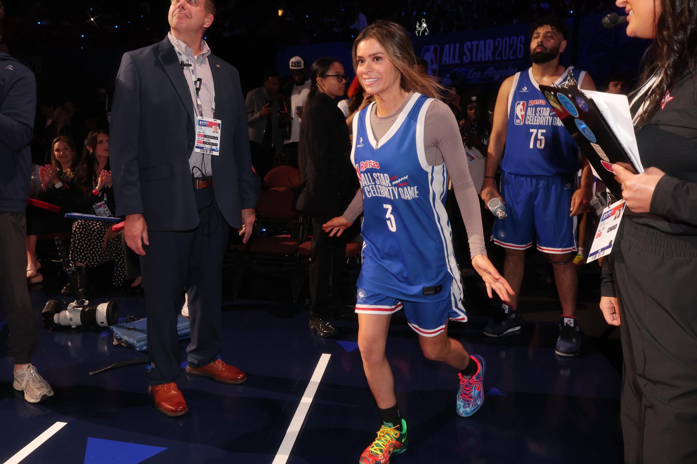 Taylor Paul attends the Ruffles NBA All-Star Celebrity Game at The Kia Forum on February 13, 2026 | Source: Getty Images