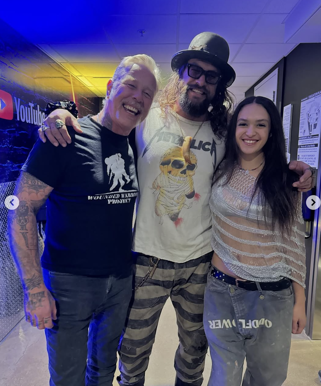 Jason and Lola Iolani Momoa at Metallica's All Within My Hands Foundation on December 14, 2024, in Inglewood, California | Source: Instagram/prideofgypsies