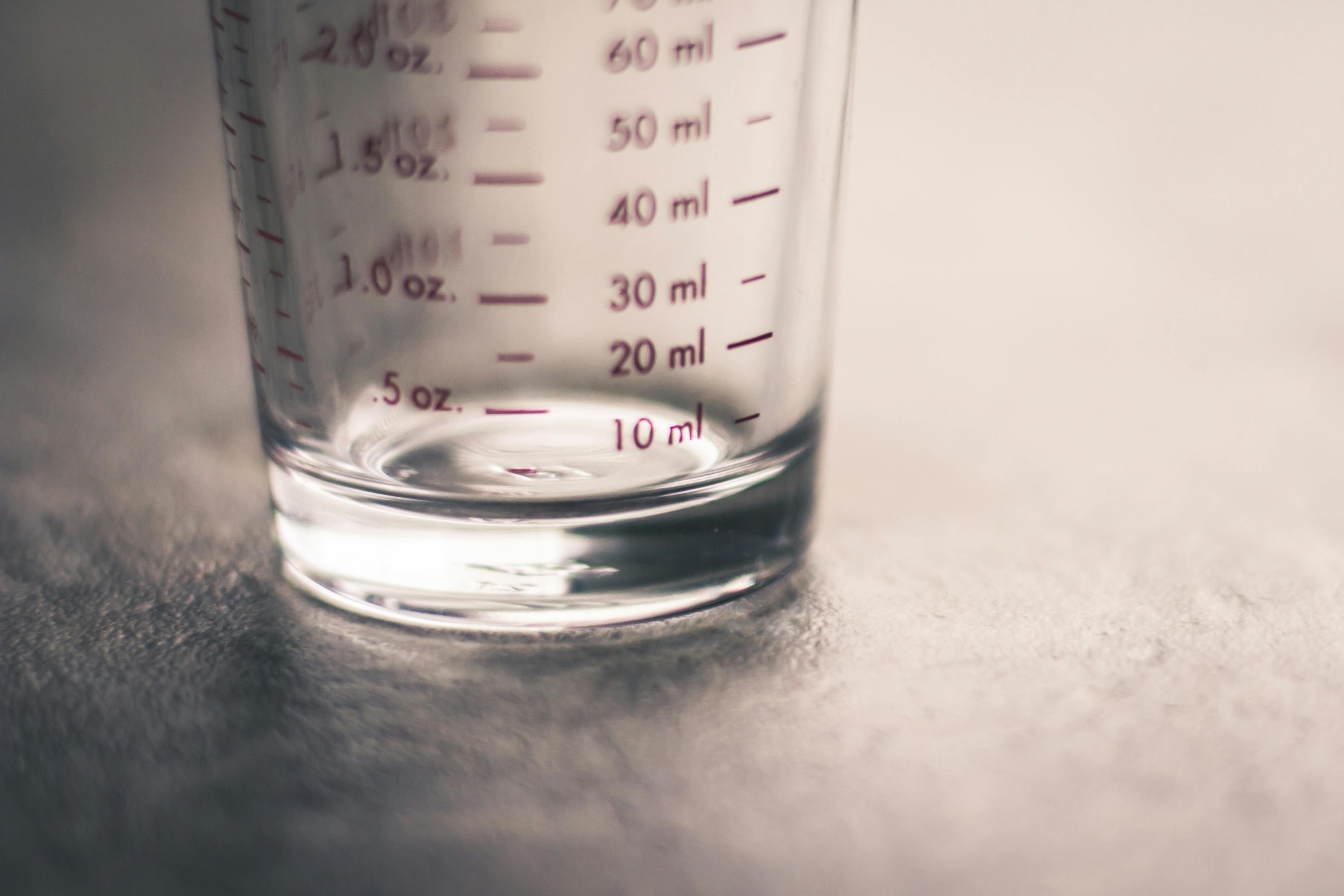 Part of a glass measuring jug | Source: Pexels