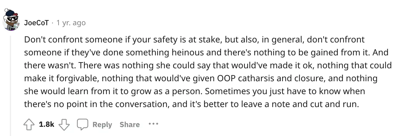 Many users advised the man not to confront his ex-girlfriend for the sake of his safety | Source: reddit.com/r/BestofRedditorUpdates