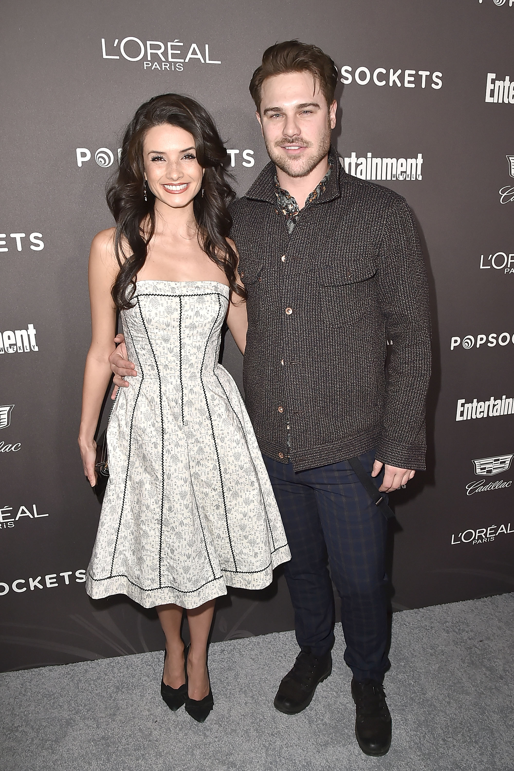 Alice Greczyn and Grey Damon attend the Entertainment Weekly Pre-SAG Party Arrivals at Chateau Marmont on January 26, 2019, in Los Angeles, California. | Source: Getty Images