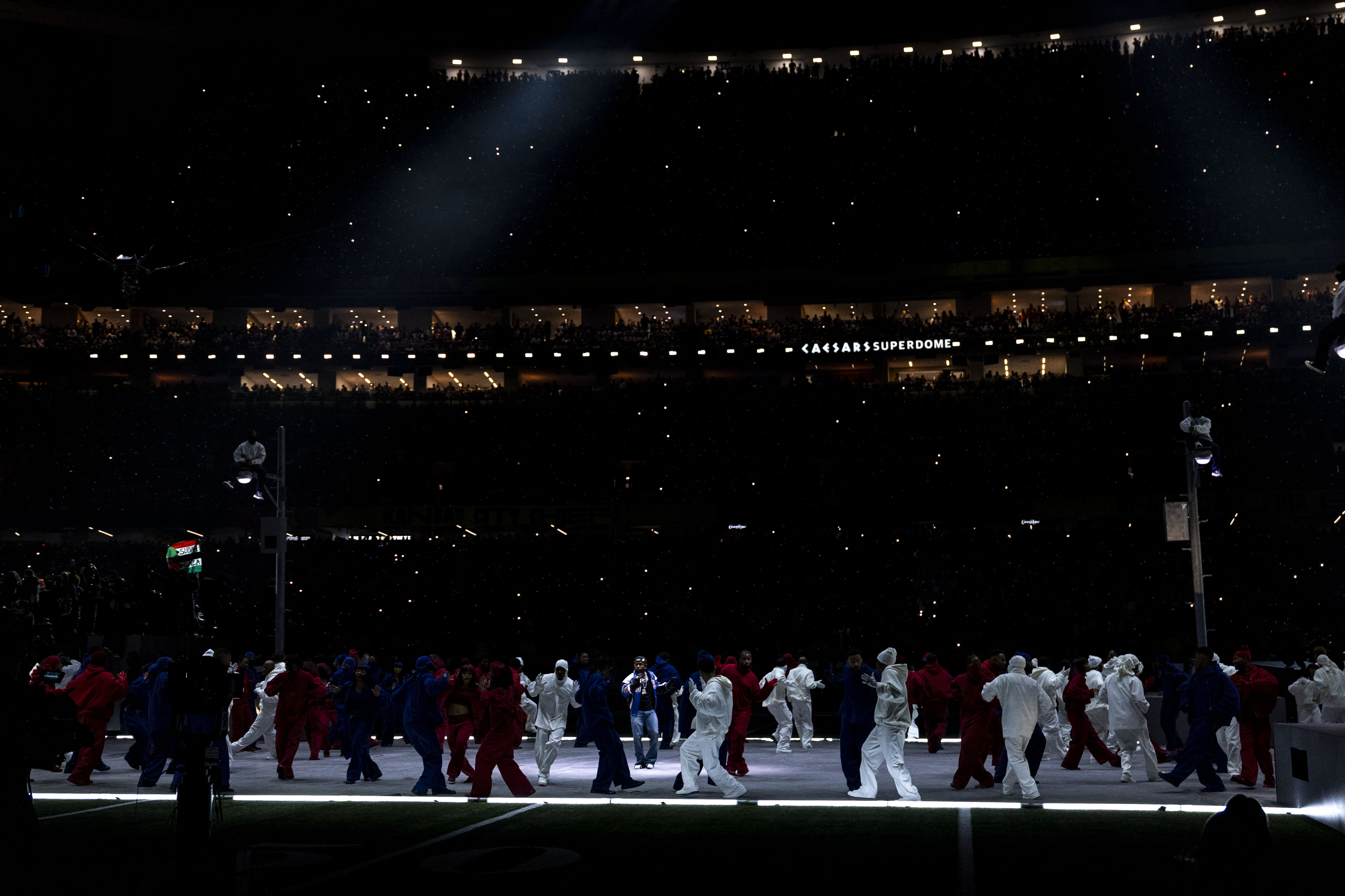 Kendrick Lamar performs during Super Bowl LIX on February 9, 2025 | Source: Getty Images