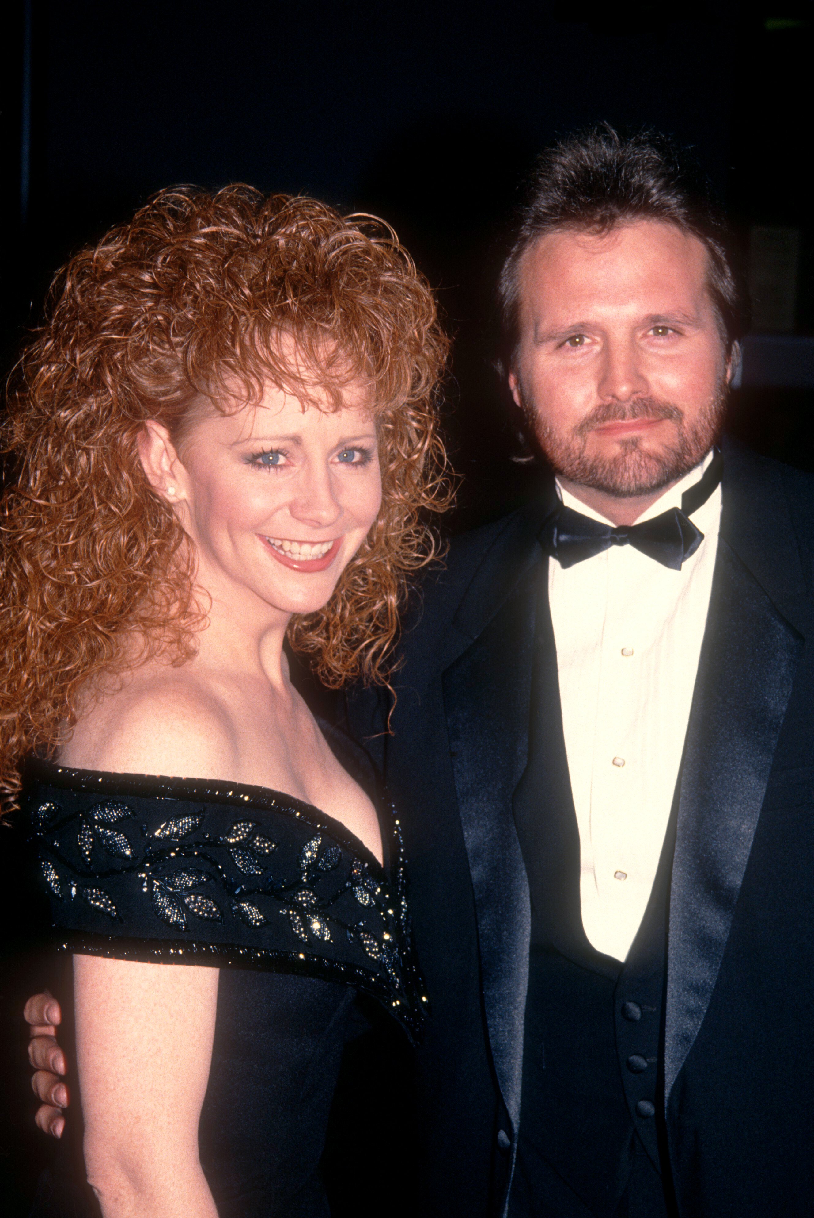 Reba McEntire and husband Narvel Blackstock attend the 1992 People's Choice Awards on March 17, 1992  | Photo: Getty Images