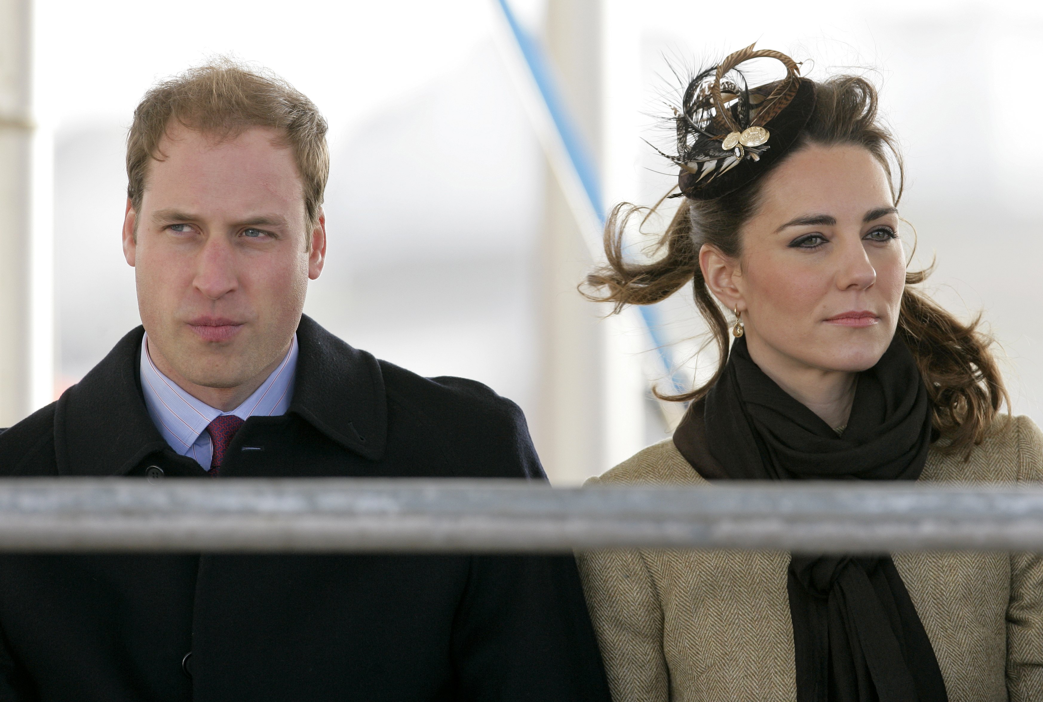 Kate Middleton and Prince William at the Naming Ceremony and Service of Dedication of the Atlantic 85 Lifeboat 'Hereford Endeavour' on February 24, 2011 | Source: Getty Images