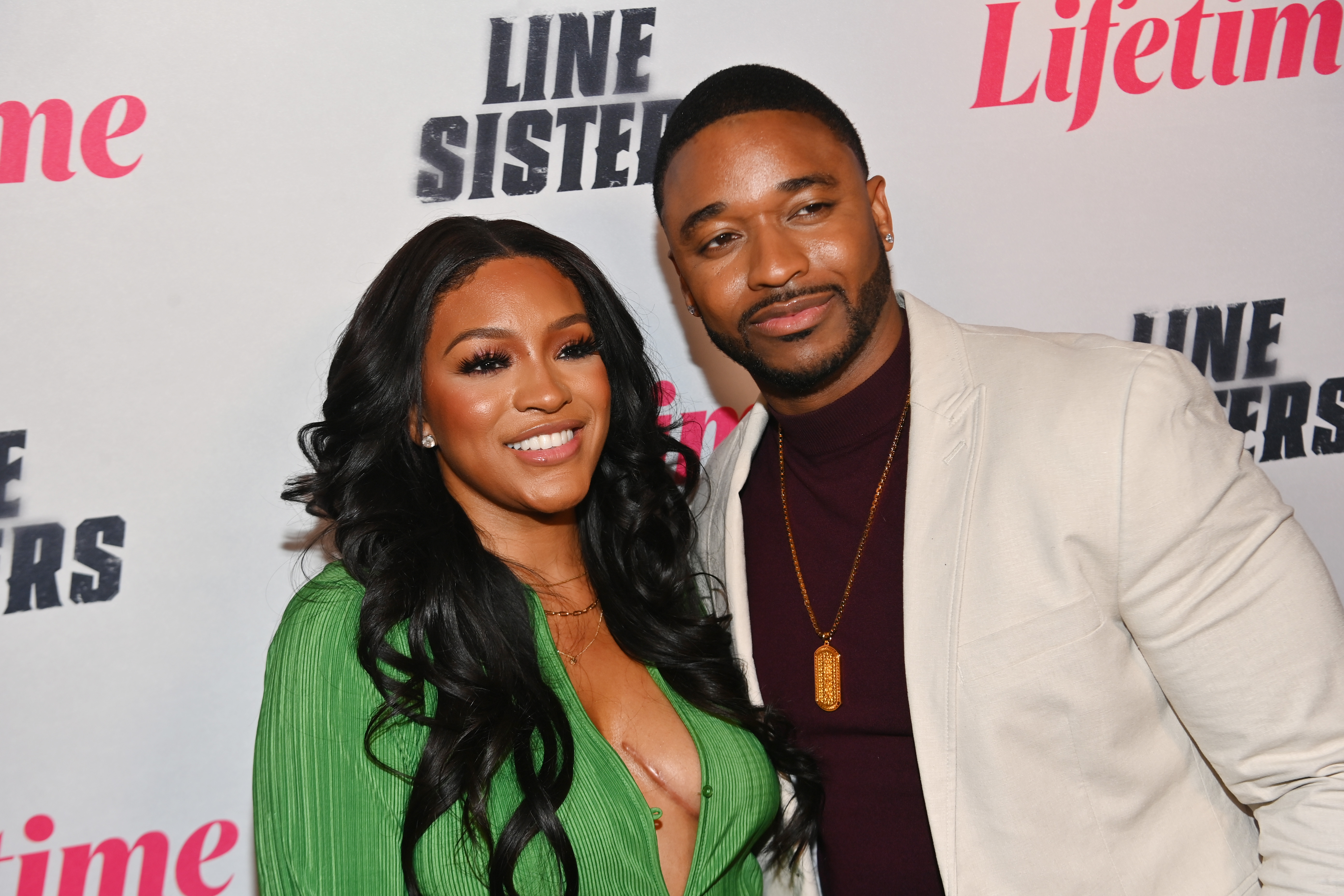 FEBRUARY 10: Drew Sidora and Ralph Pittman attend the Atlanta screening of Lifetime's "Line Sisters" at IPIC Theaters at Colony Square on February 10, 2022 in Atlanta, Georgia | Source: Getty Images