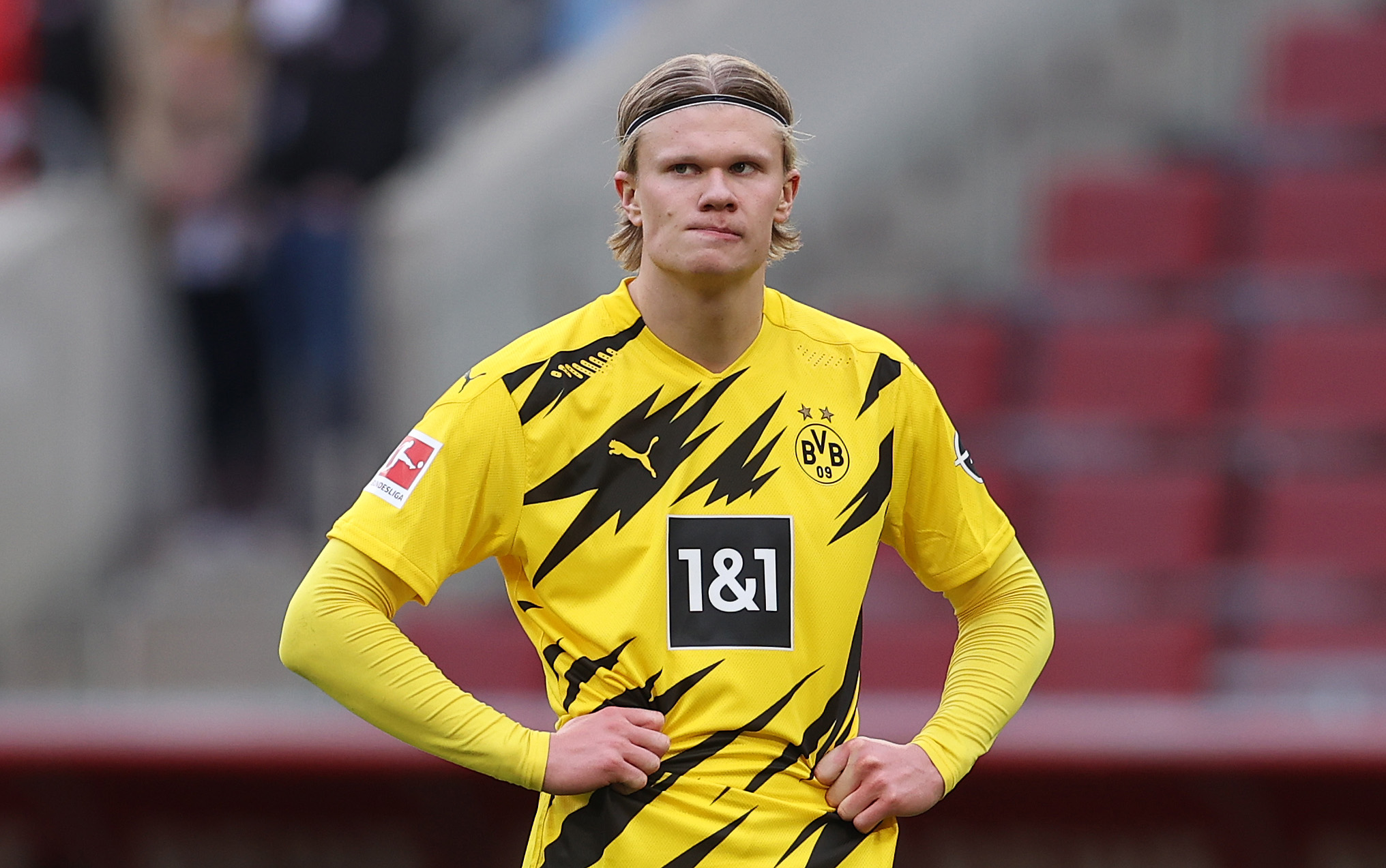 Erling Haaland on March 20, 2021 in Cologne, Germany. | Source: Getty Images