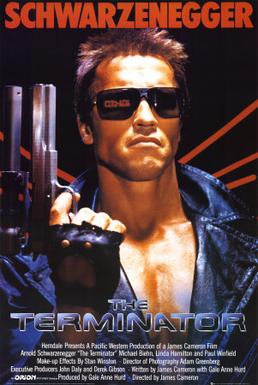 The media poster for the film "The Terminator." | Source: Wikipedia.