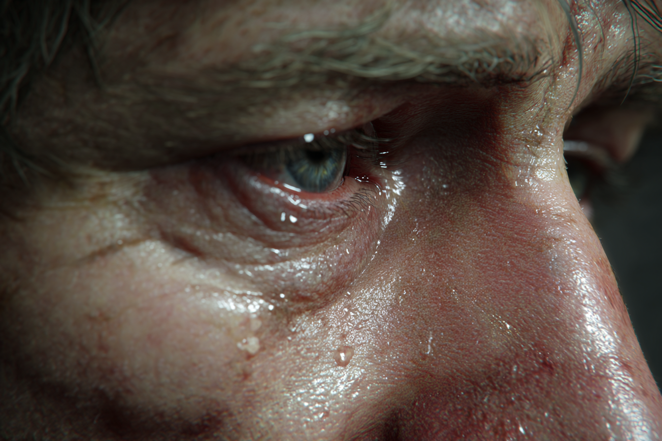 A man crying | Source: Midjourney