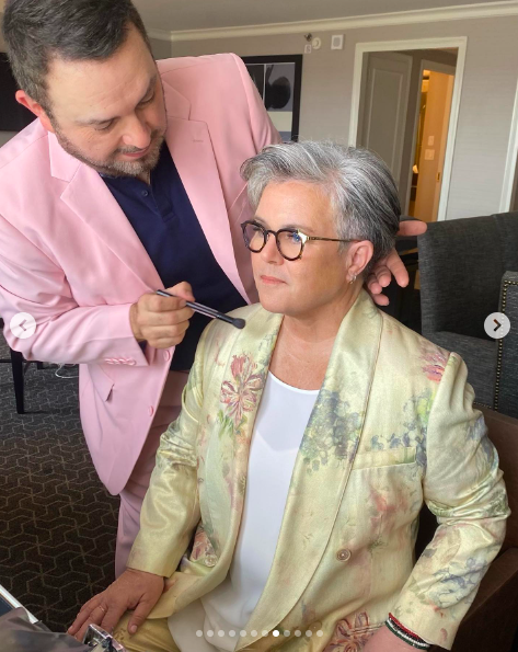 Rosie ODonnell getting her makeup done, posted on August 18, 2024 | Source: Instagram/rosie