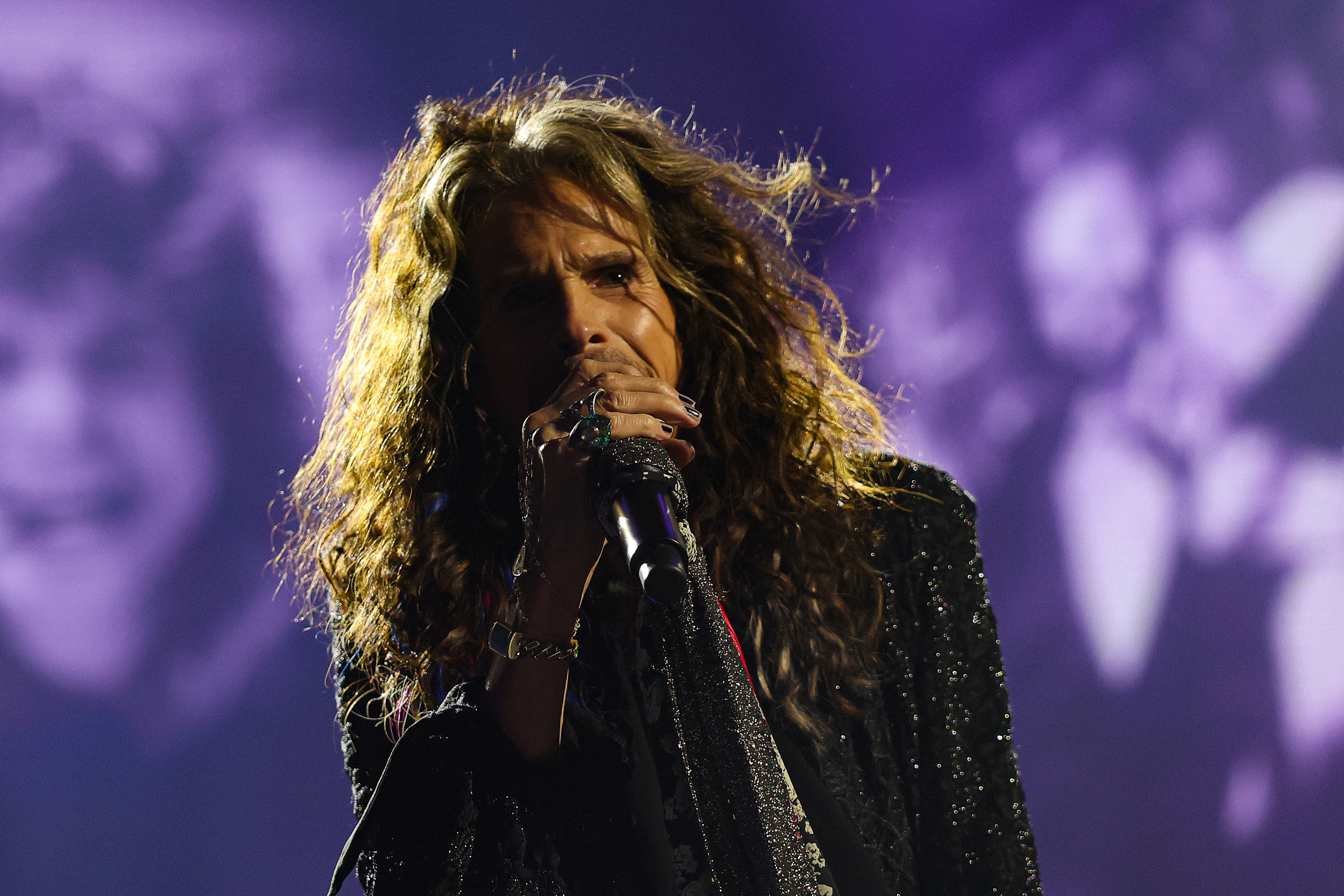 Steven Tyler performs during a tribute to Ozzy Osbourne at the 2025 MTV Video Music Awards on September 7 in New York. | Source: Getty Images