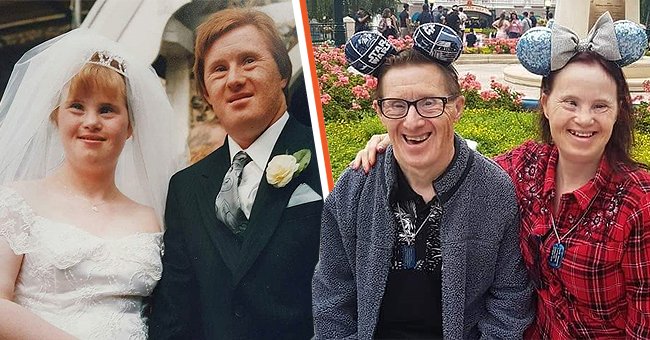 [Left] Tommy and Maryanne pictured on their wedding day. [Right] Tommy and Maryanne pictured on their trip to Disneyland. | Photo: facebook.com/maryanneandtom 