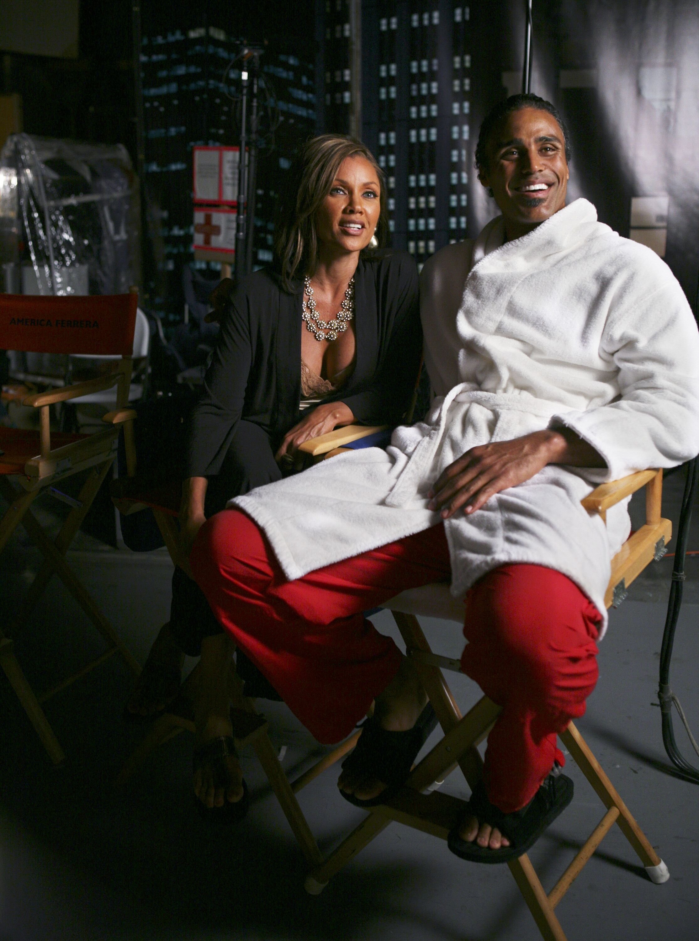 A photo of Vanessa Williams and Rick Fox backstage | Source: Getty Images/GlobalImagesUkraine