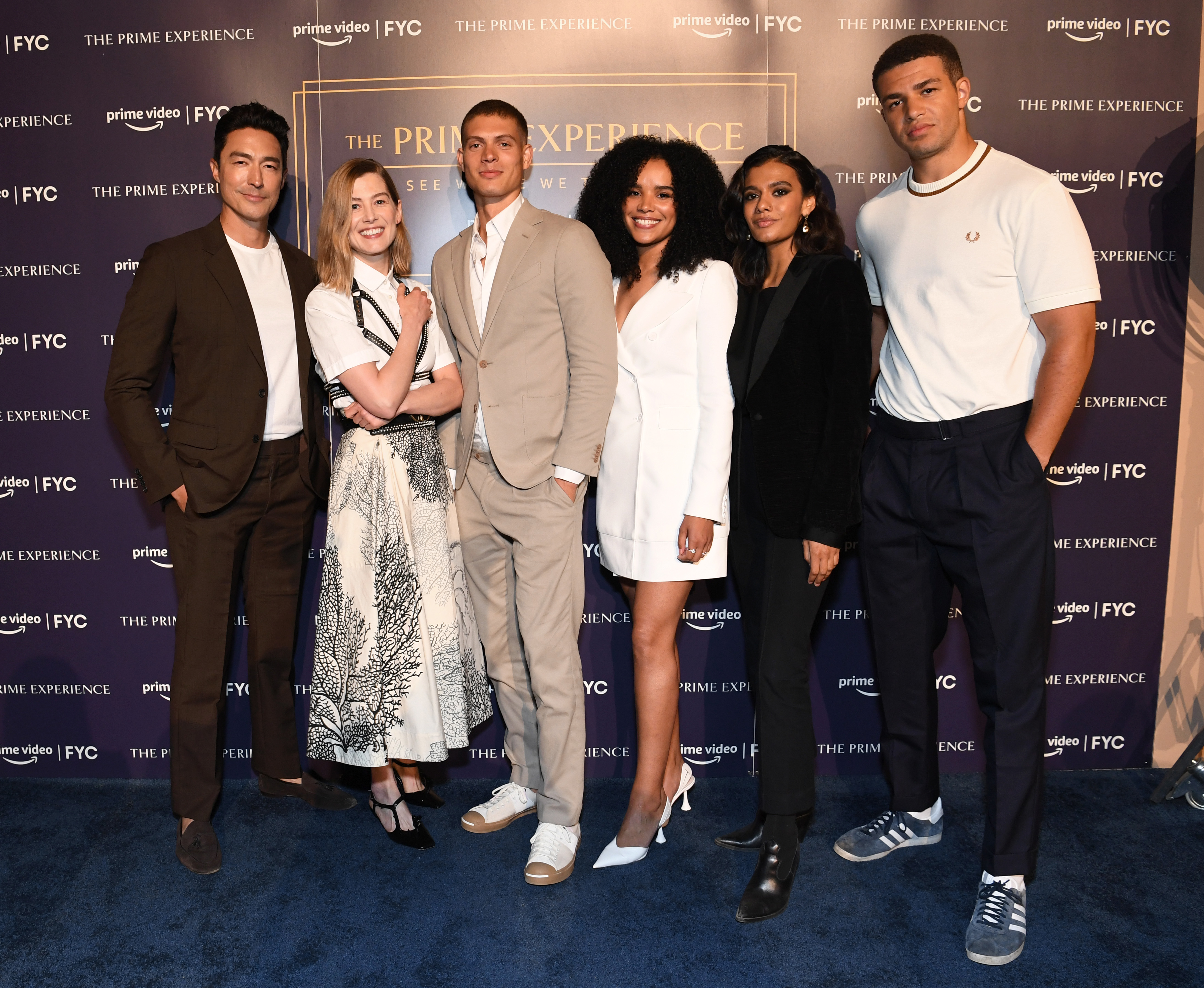 Daniel Henney, Rosamund Pike, Josha Stradowski, Zoë Robins, Madeleine Madden and Marcus Rutherford attend The Prime Experience: "Wheel Of Time" on May 16, 2022, in Beverly Hills, California. | Source: Getty Images