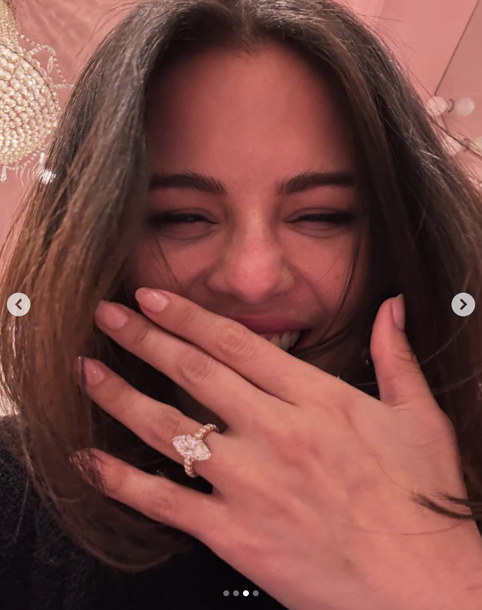 Selena Gomez shows off her engagement ring in a photo dated December 11, 2024 | Source: Instagram/selenagomez